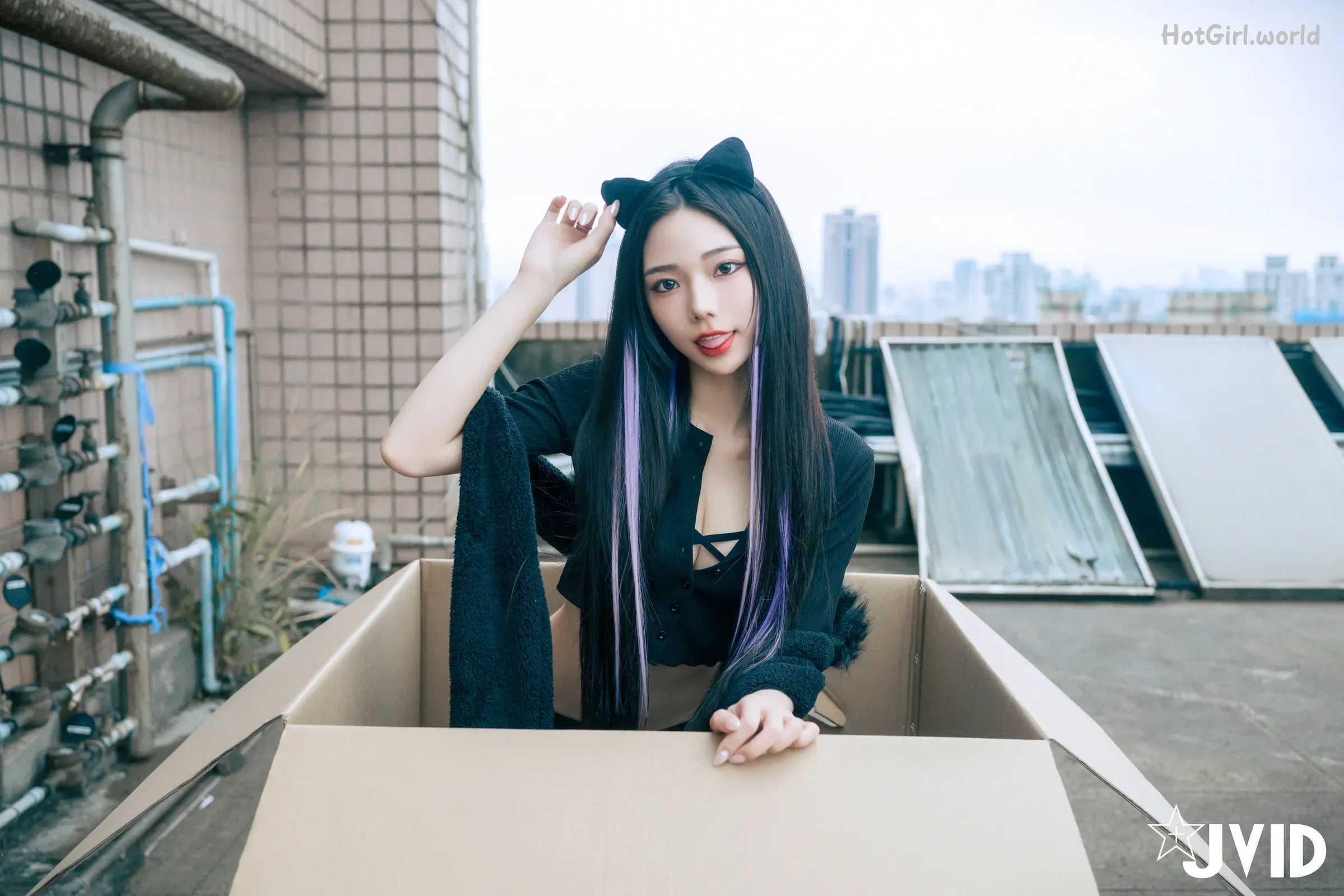 JVID-啾啾-牛奶成功收編冶豔的黑貓娘 第39张图