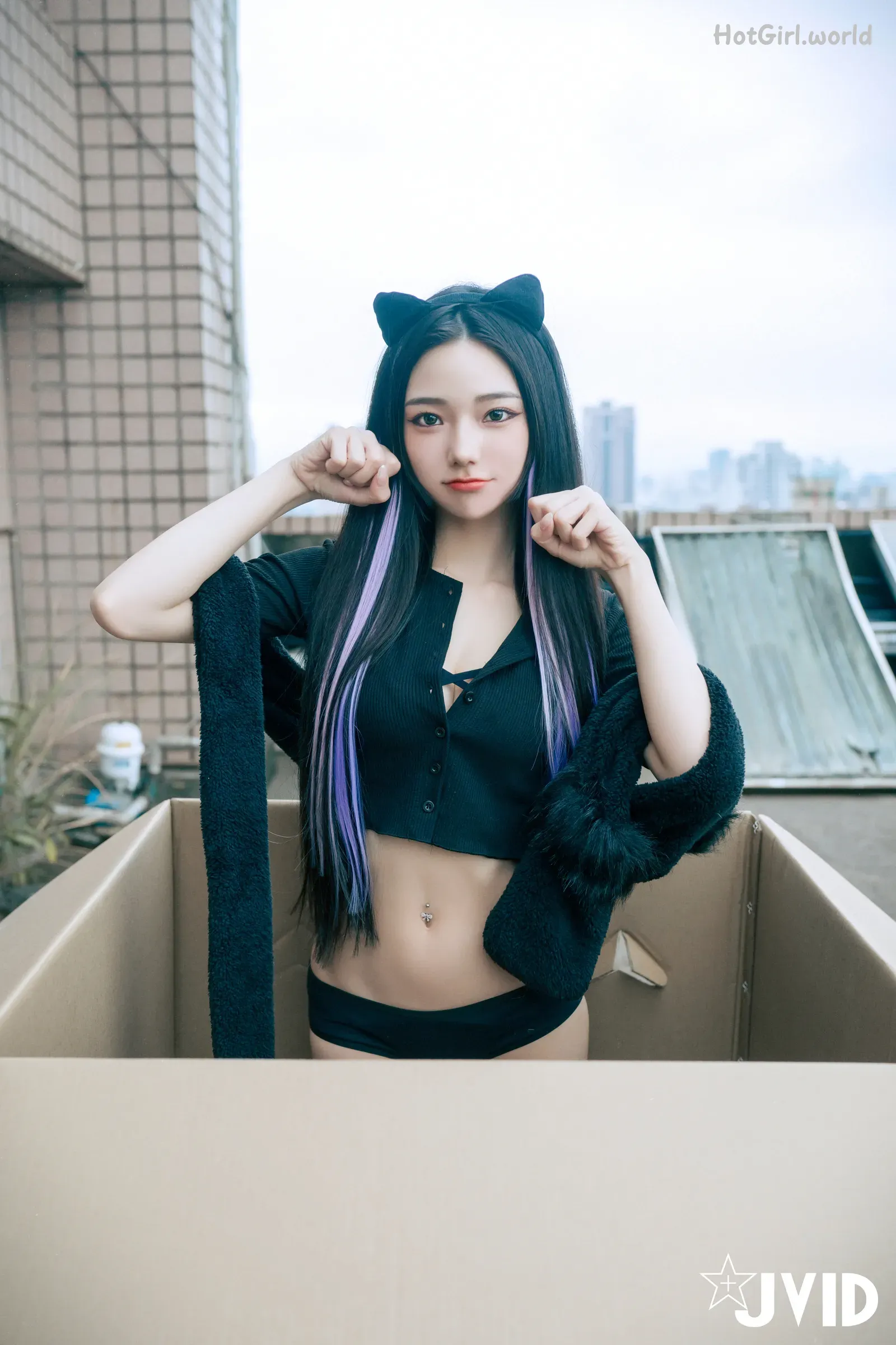 JVID-啾啾-牛奶成功收編冶豔的黑貓娘 第50张图