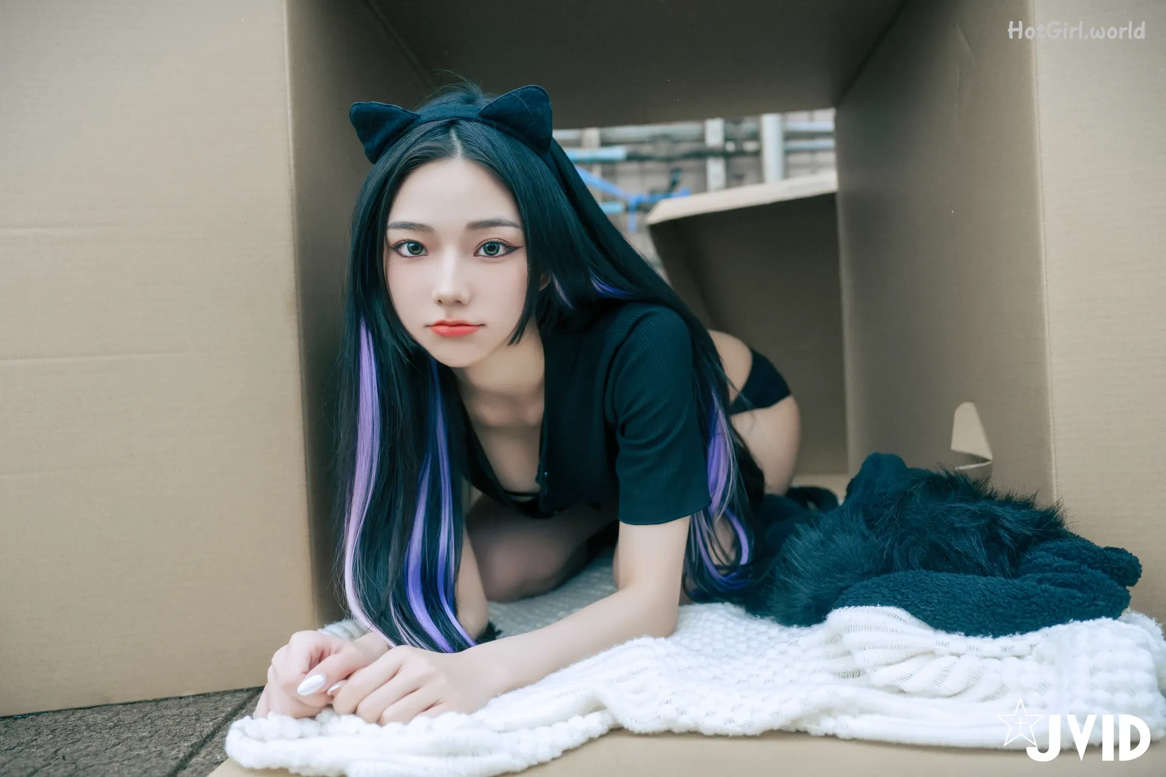JVID-啾啾-牛奶成功收編冶豔的黑貓娘 第66张图