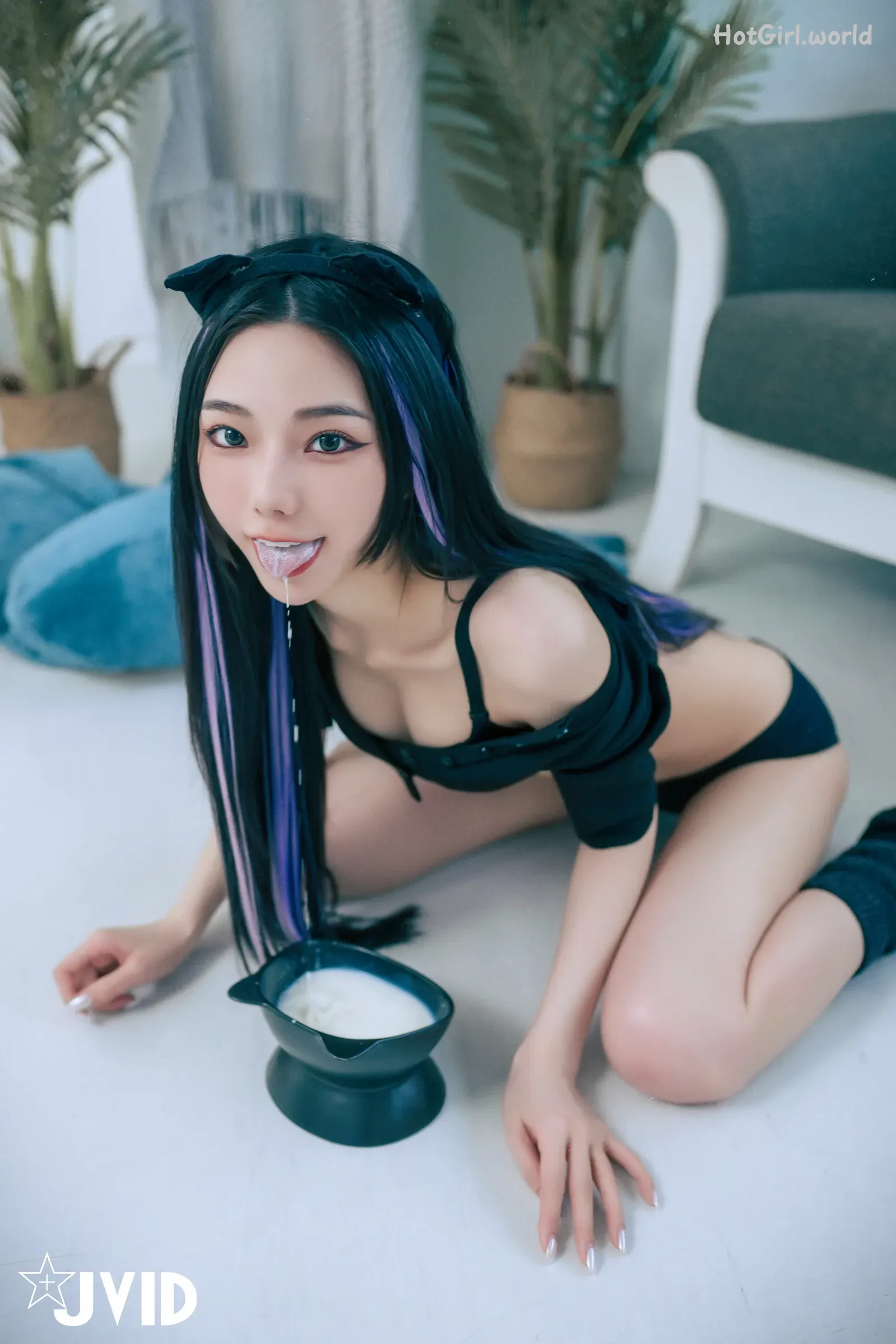 JVID-啾啾-牛奶成功收編冶豔的黑貓娘 第67张图