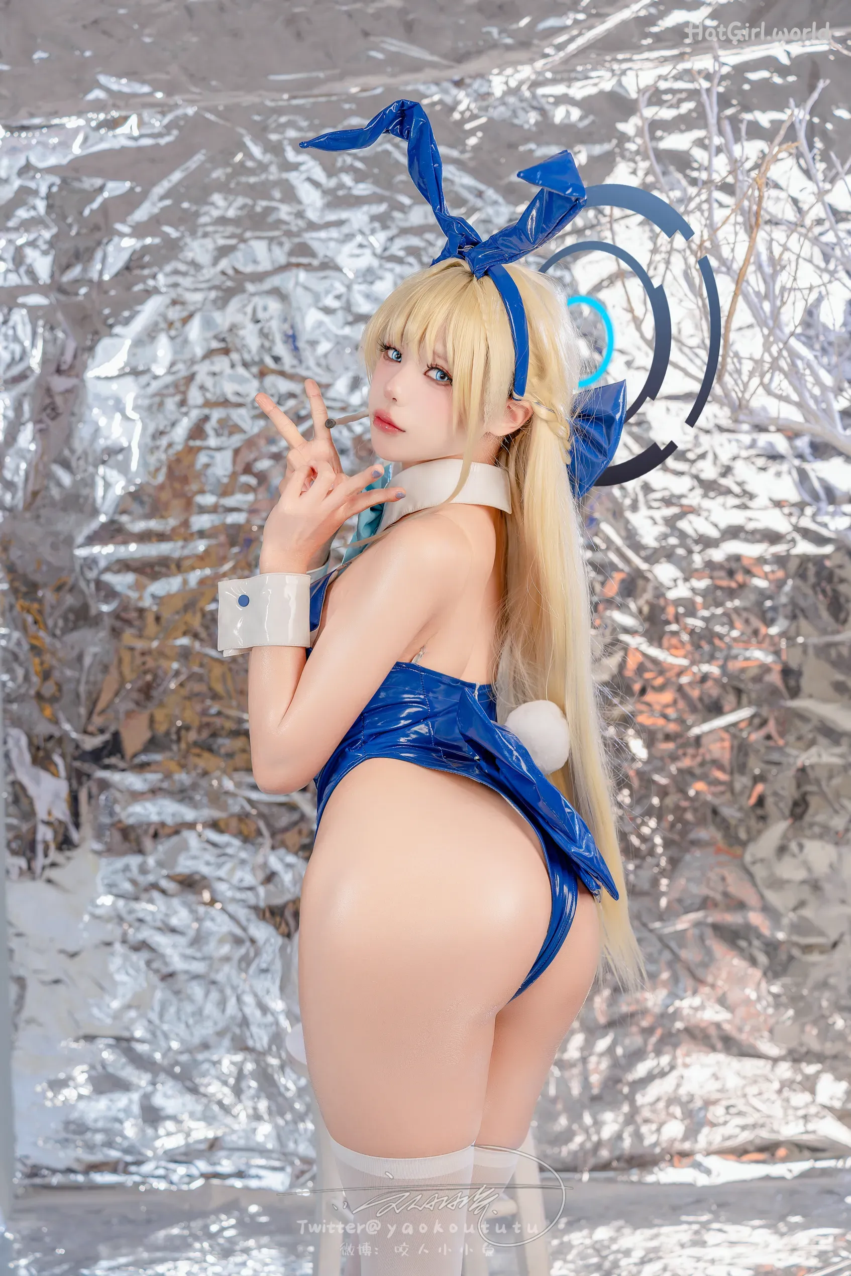 Coser-黏黏团子兔-碧蓝档案-飞鸟马时 第3张图