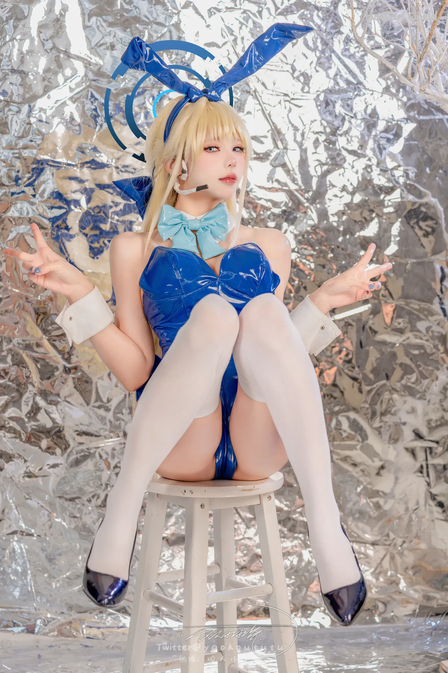 Coser-黏黏团子兔-碧蓝档案-飞鸟马时 第14张图