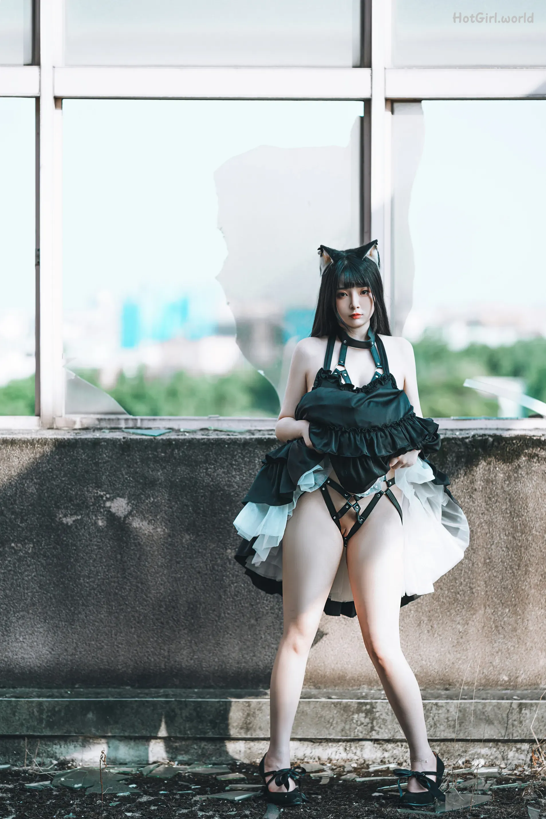 Coser-落落-Raku-黑猫(27 photos + 27 uncensored photos) 第4张图