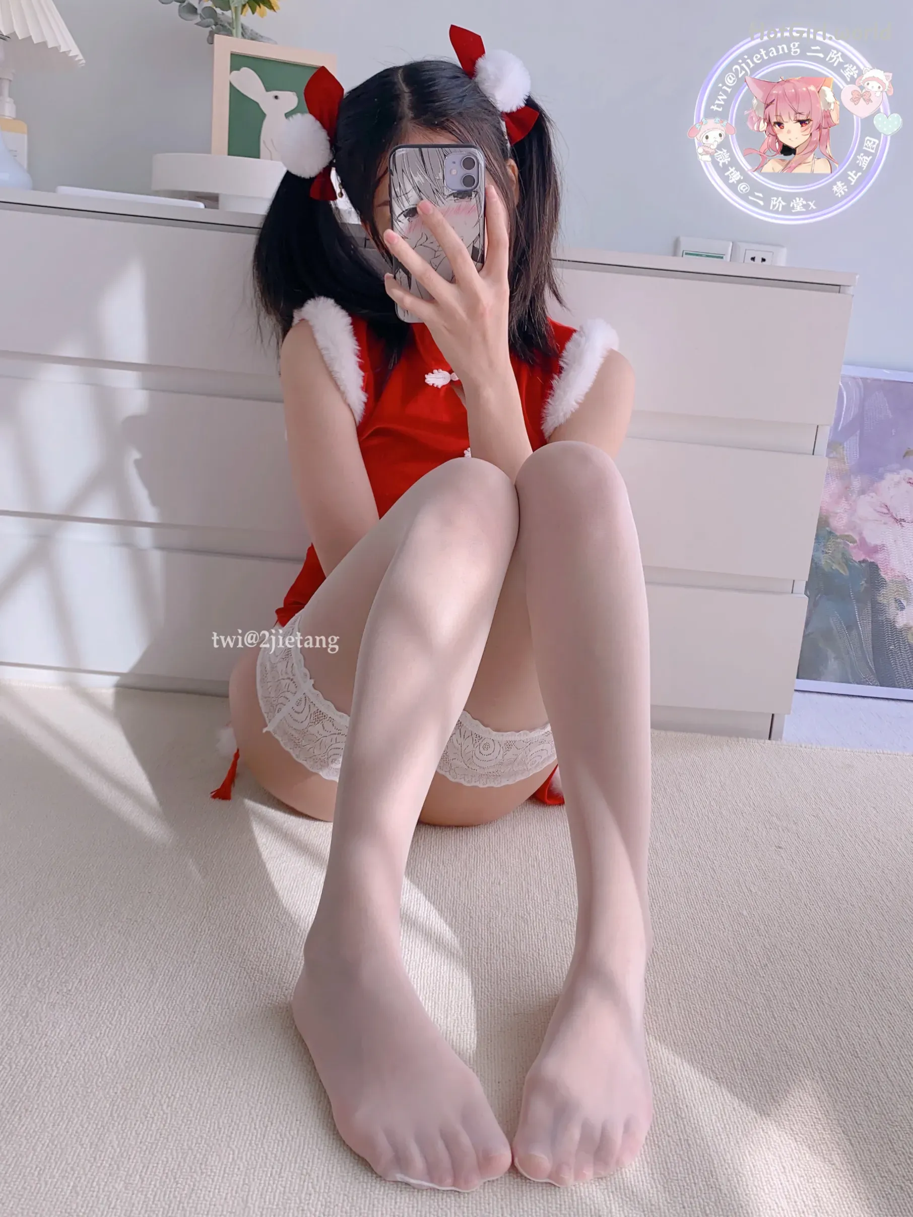 Coser-二阶堂-圣诞旗袍 第6张图