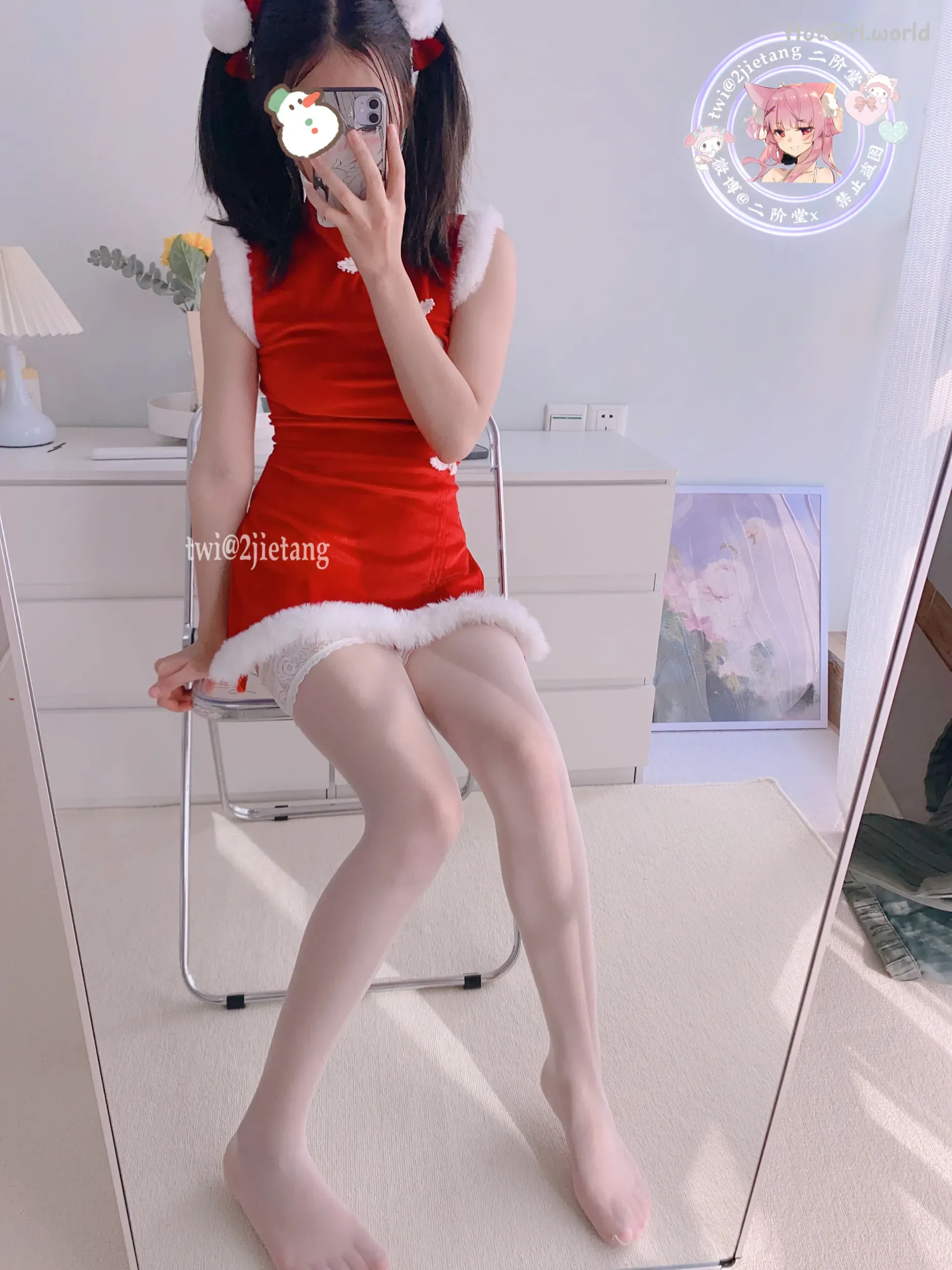 Coser-二阶堂-圣诞旗袍 第74张图