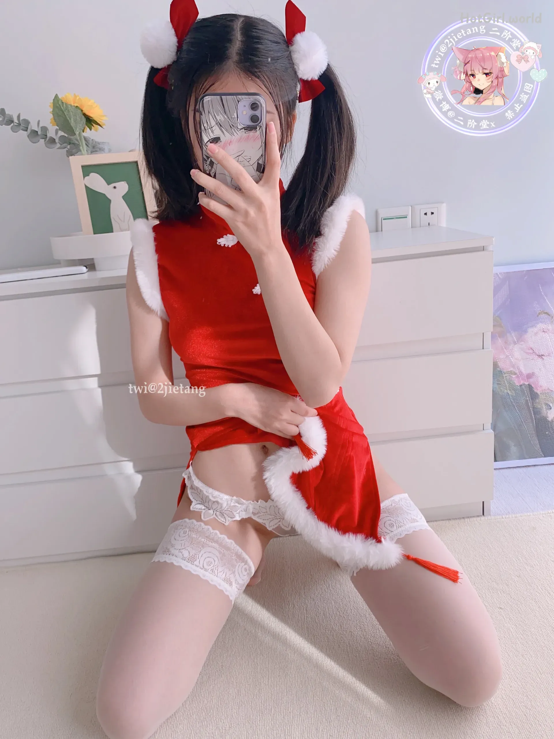 Coser-二阶堂-圣诞旗袍 第100张图