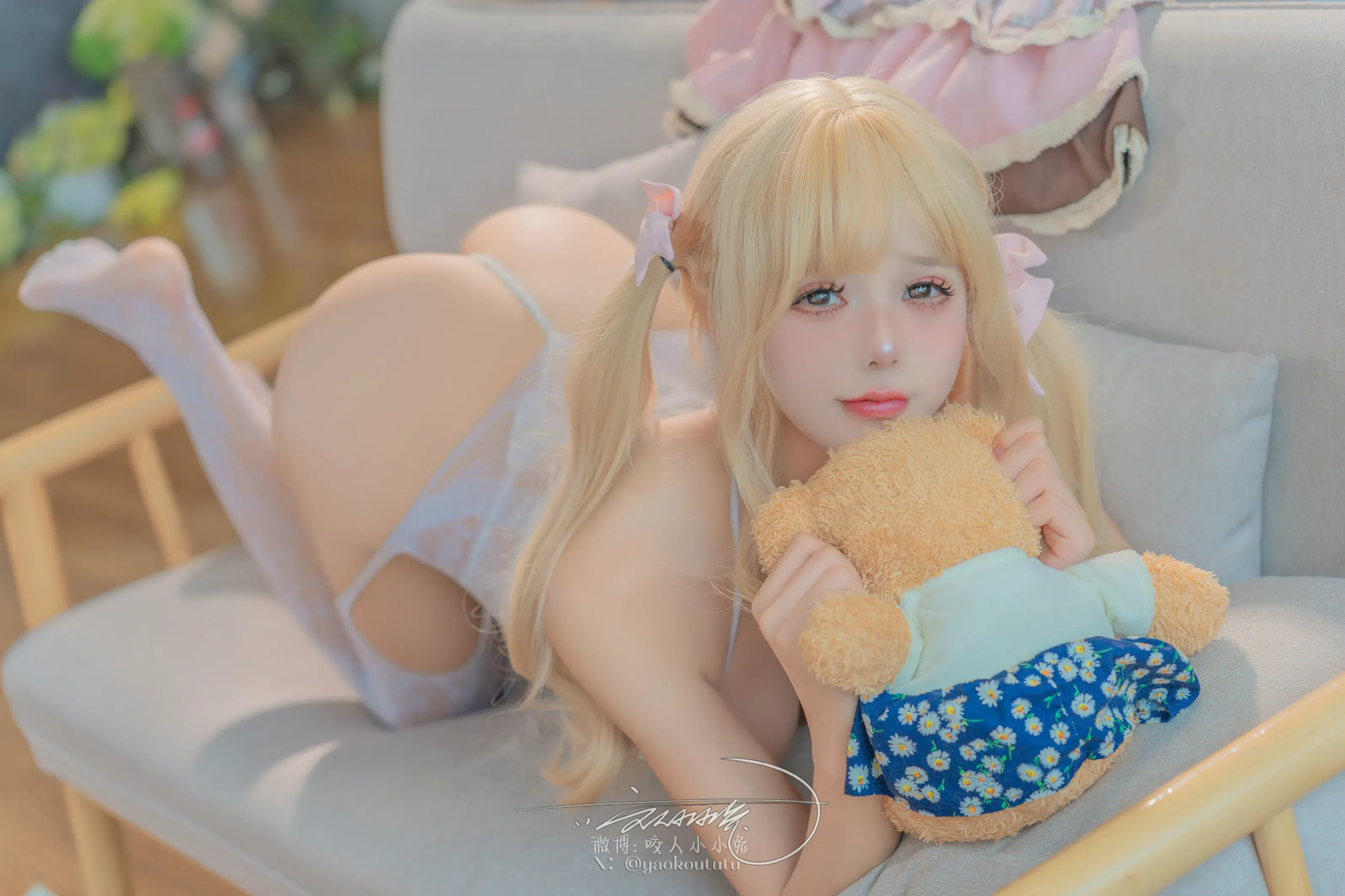 Coser-黏黏团子兔-居家甜妹-超级敏感 第53张图