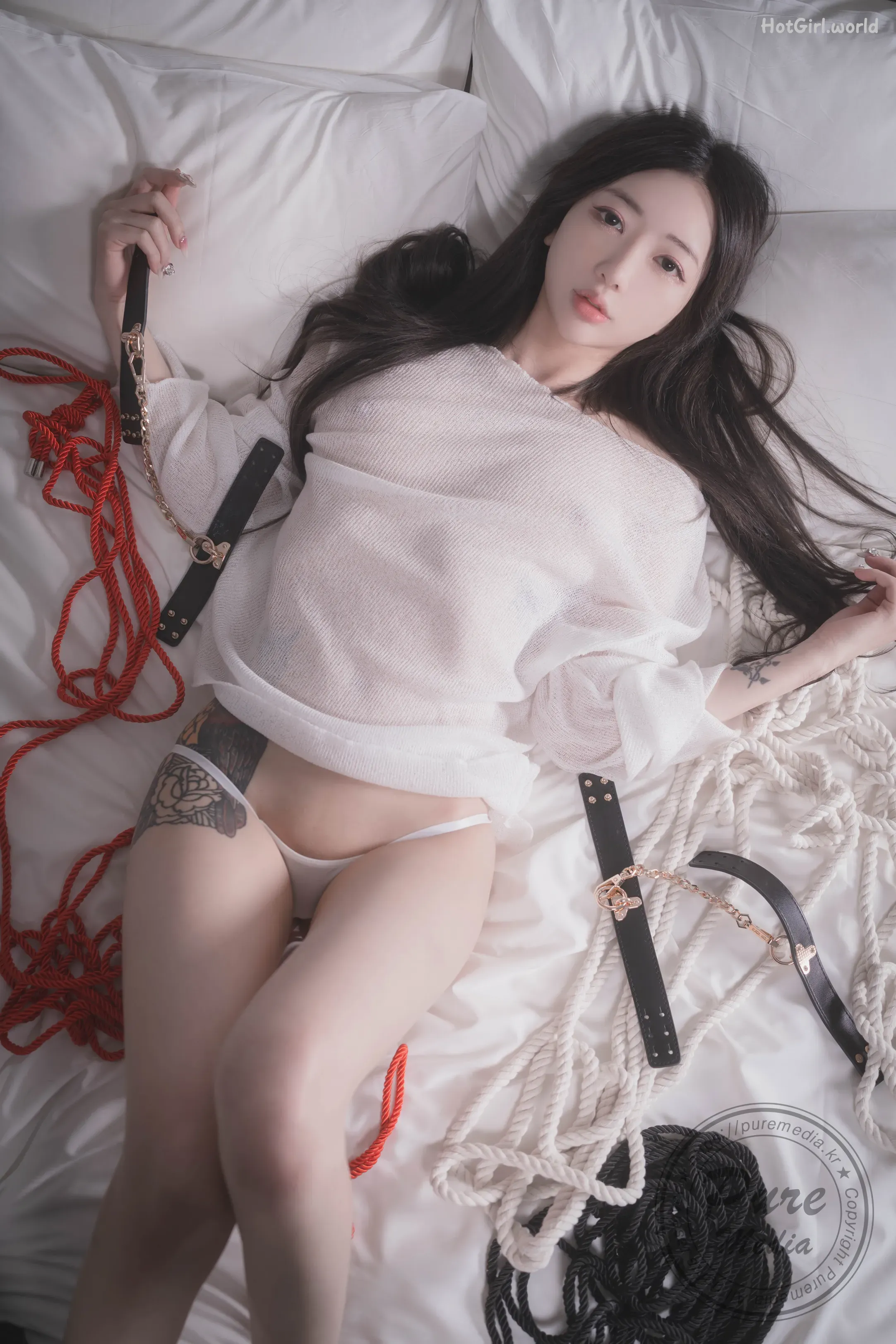 Pure Media-Vol.283-Jia-지아-Tie Me Up With a Rope(85 photos + 89 uncensored photos) 第83张图