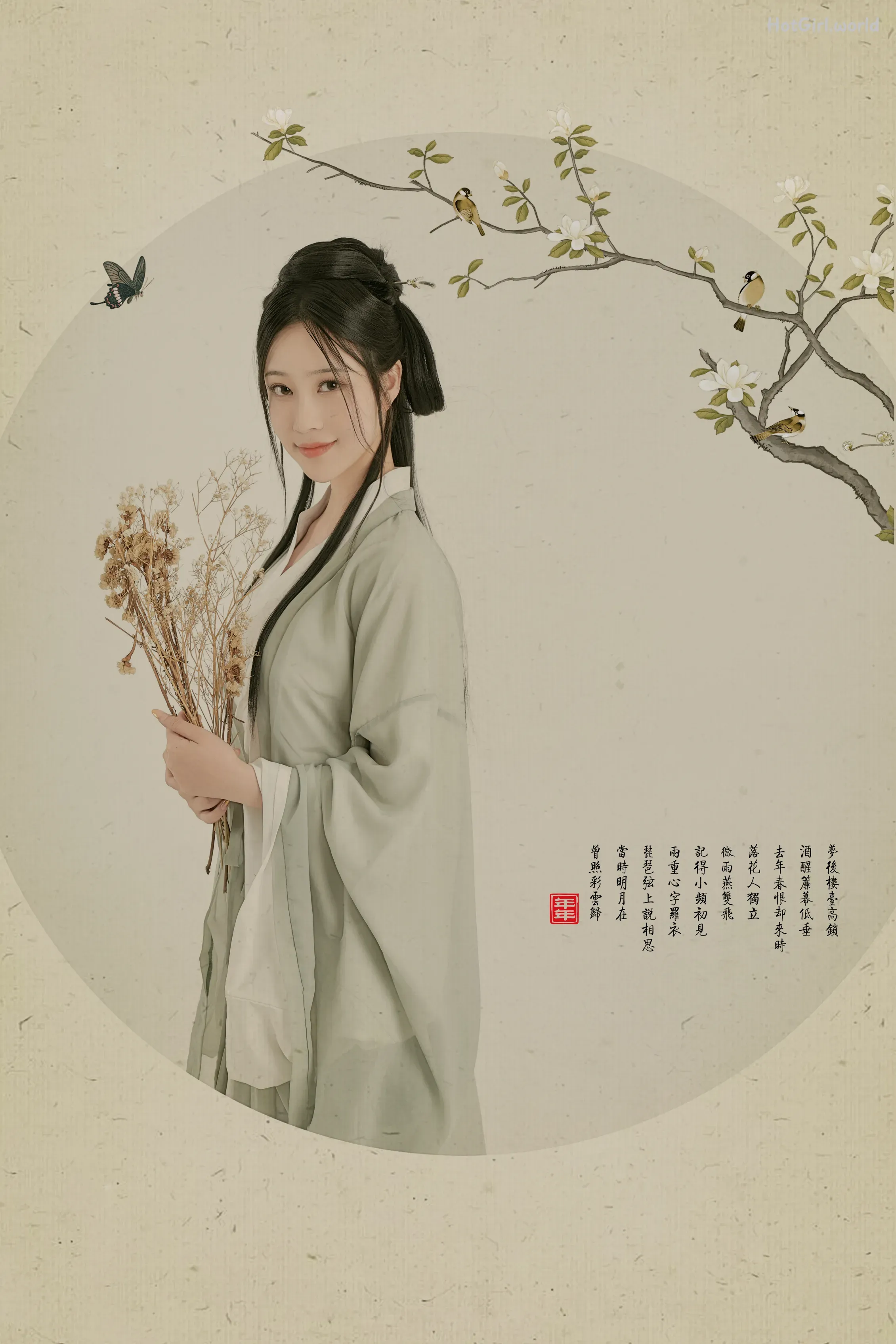 Coser-年年-Nnian-白玉兰-Magnolia(7 photos + 19 uncensored photos) 第2张图