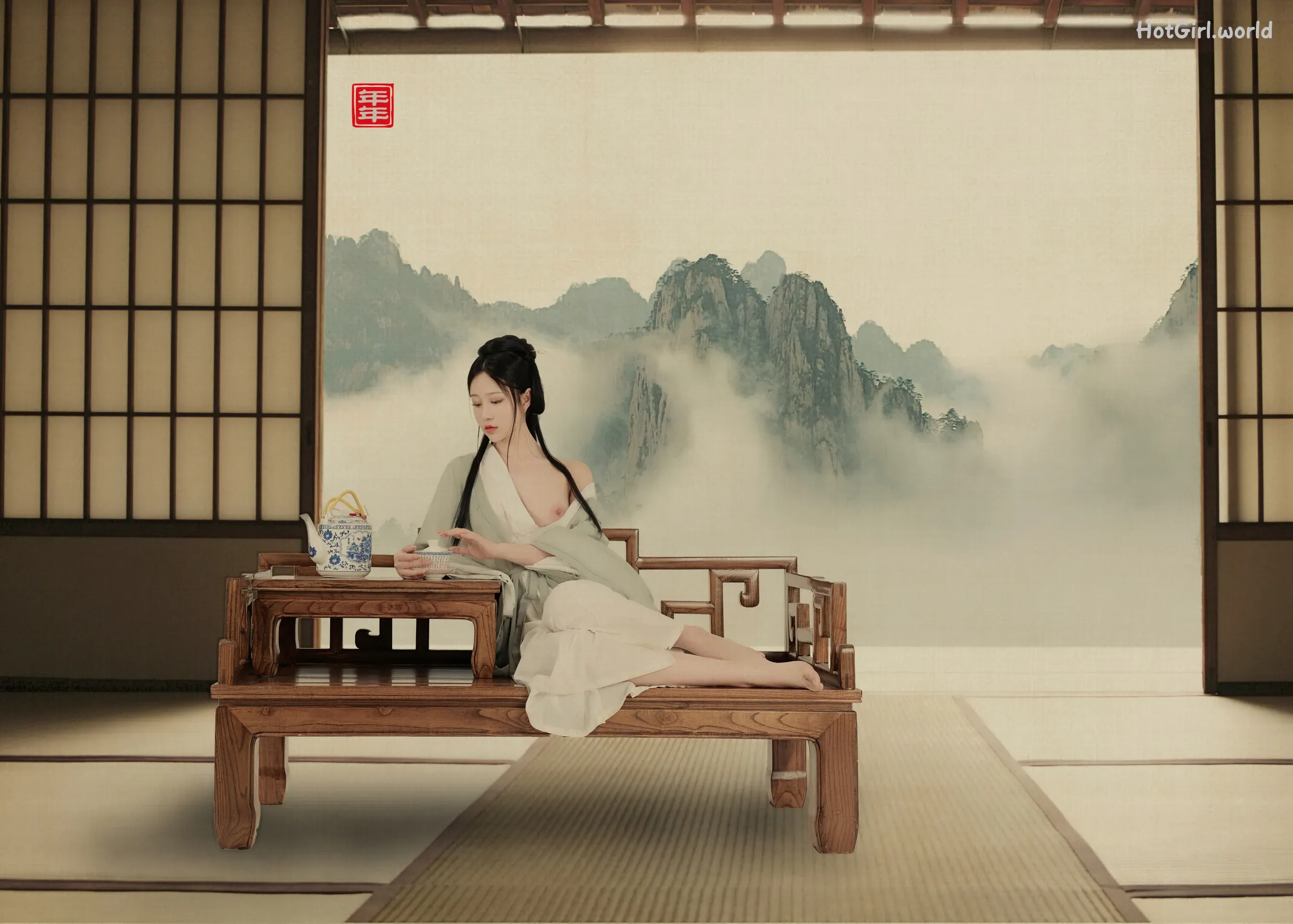 Coser-年年-Nnian-白玉兰-Magnolia(7 photos + 19 uncensored photos) 第19张图