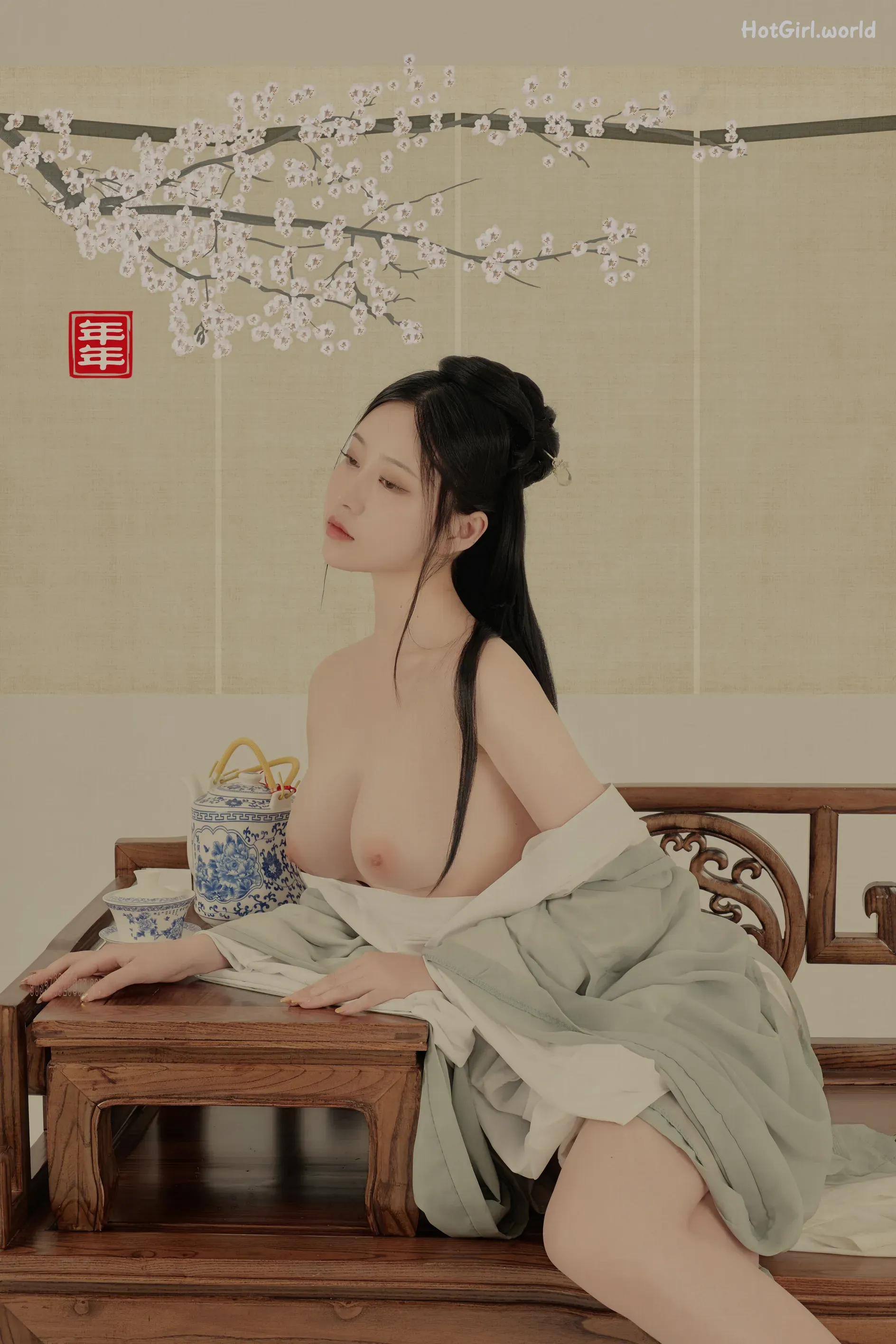 Coser-年年-Nnian-白玉兰-Magnolia(7 photos + 19 uncensored photos) 第20张图