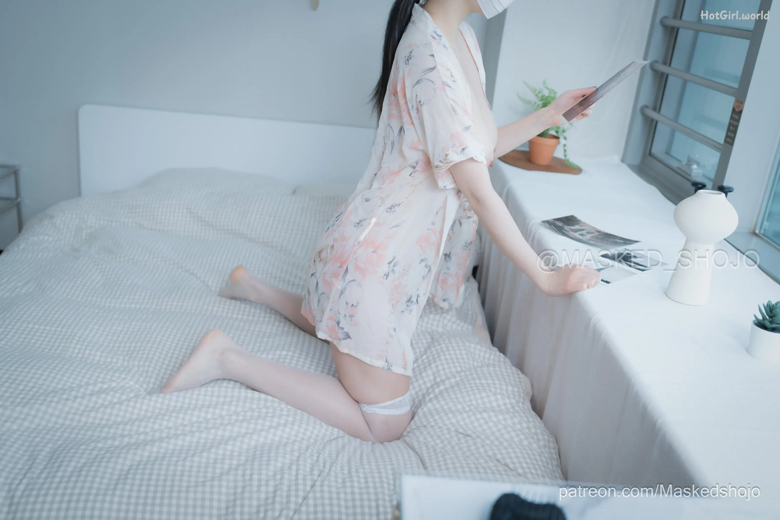 Patreon-Masked Shojo-No.01-Waterfall Big Tits(8 photos + 46 uncensored photos) 第3张图