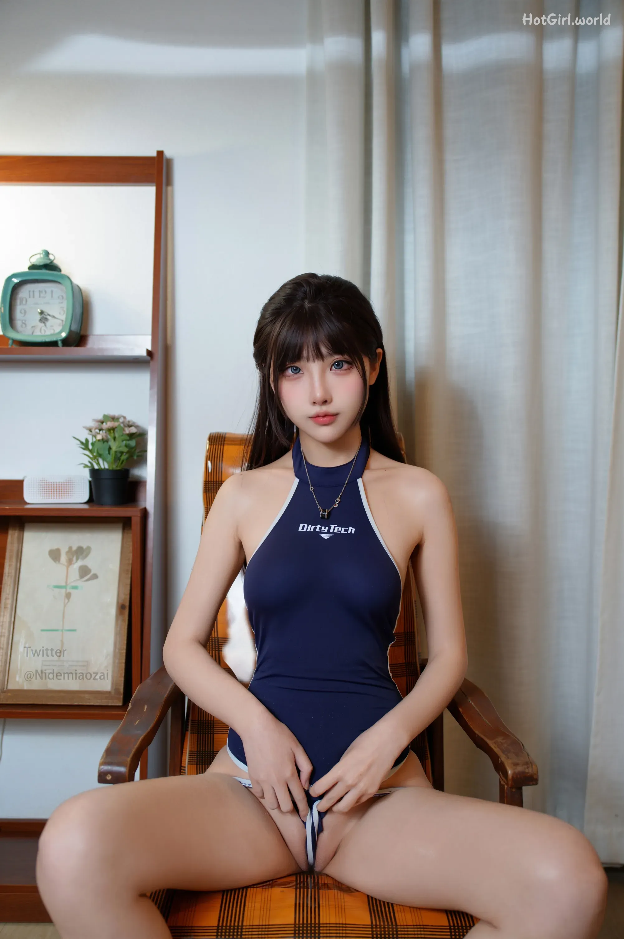 Coser-CatDemon-喵崽-你的喵崽-水泳部の新人メンバー！水着~ヌード♡ 第25张图