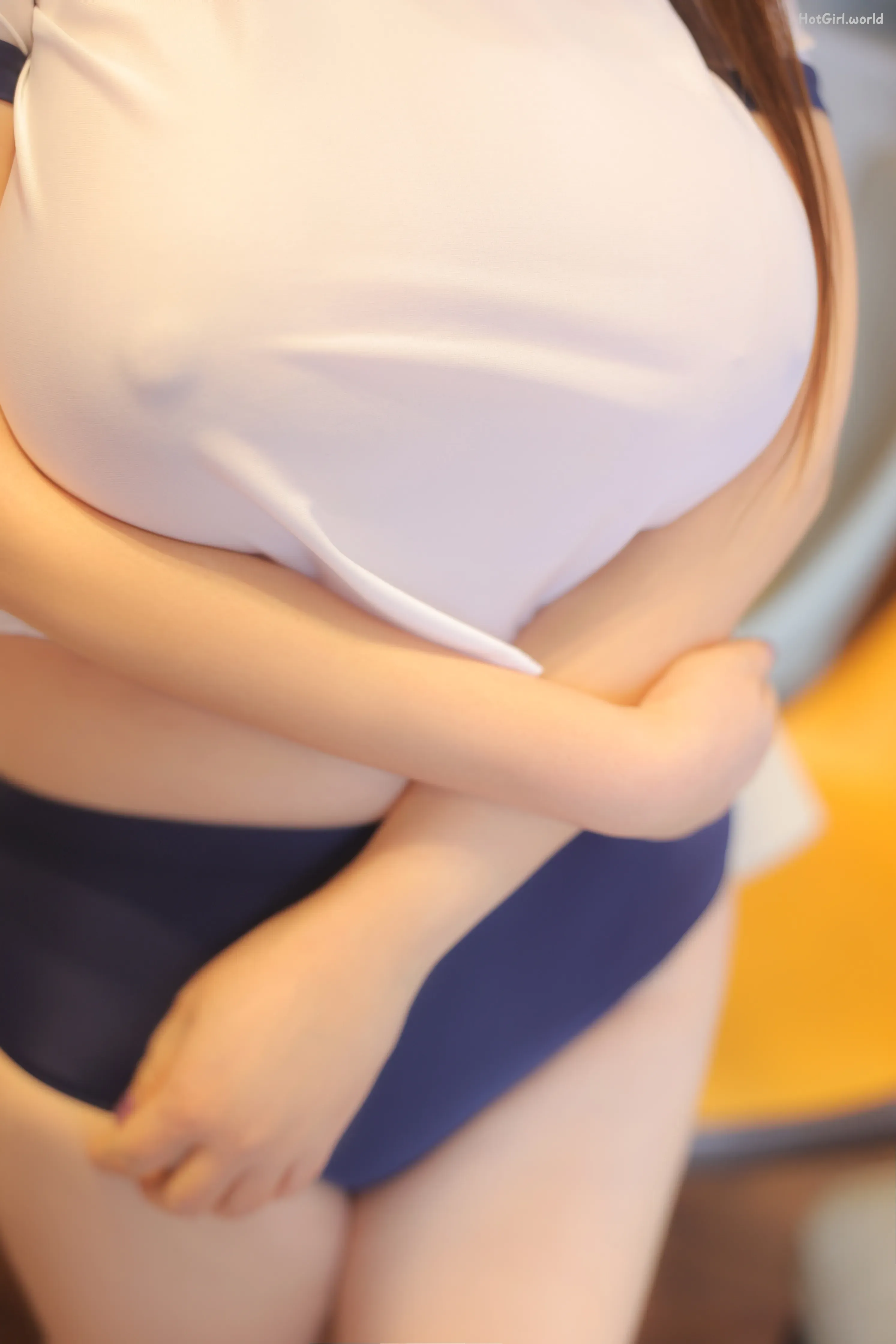 Coser-柒柒要乖哦-体育课结束后(54 photos + 33 uncensored photos) 第3张图