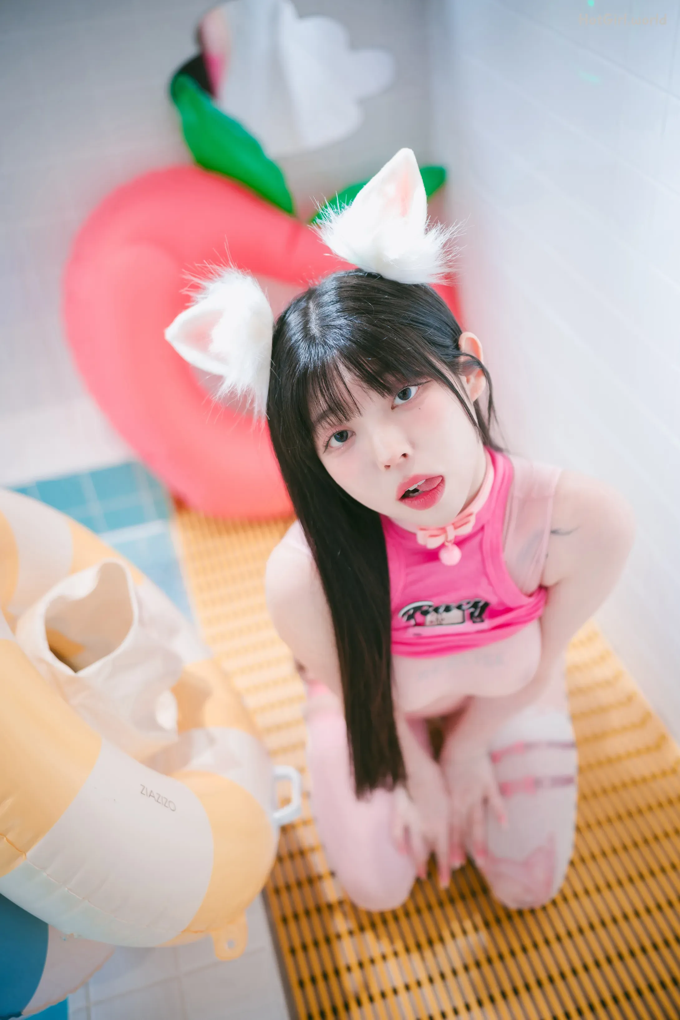 DJAWA Photo-Yudi-유디-Pink Bunny & Black Cat(91 photos + 14 uncensored photos) 第42张图