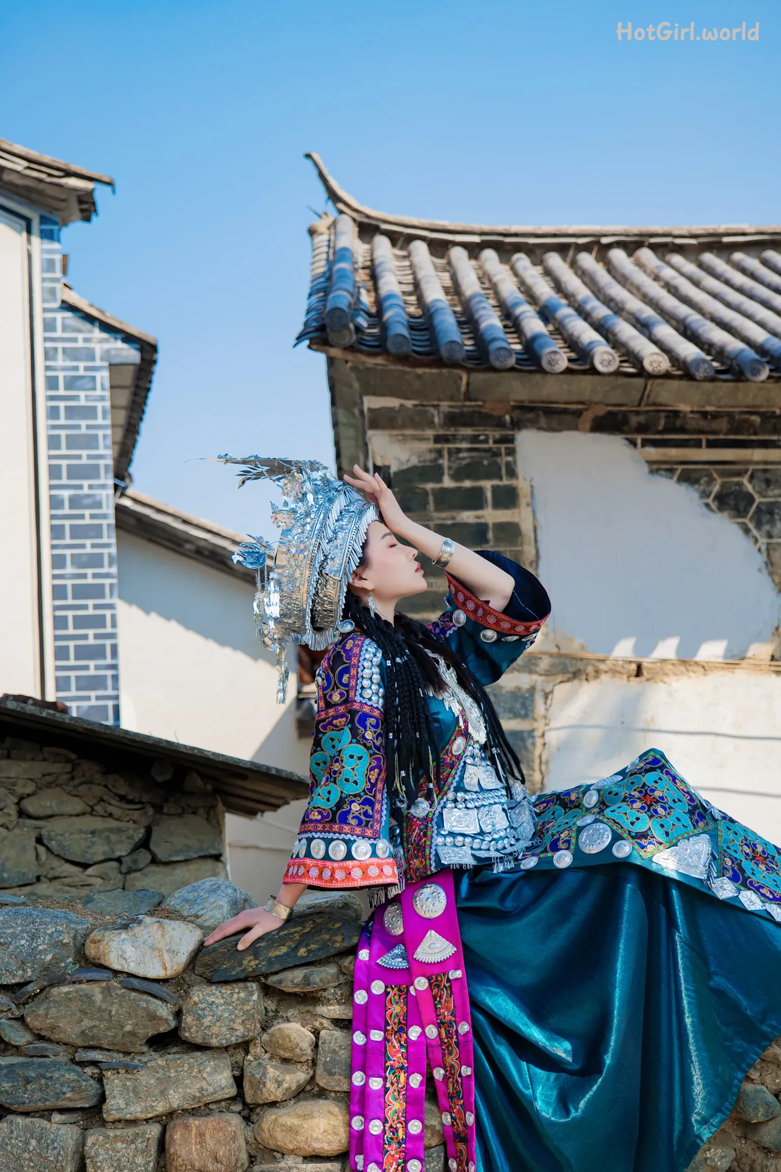 Coser-年年-Nnian-苗疆女孩(25 photos + 25 uncensored photos) 第11张图