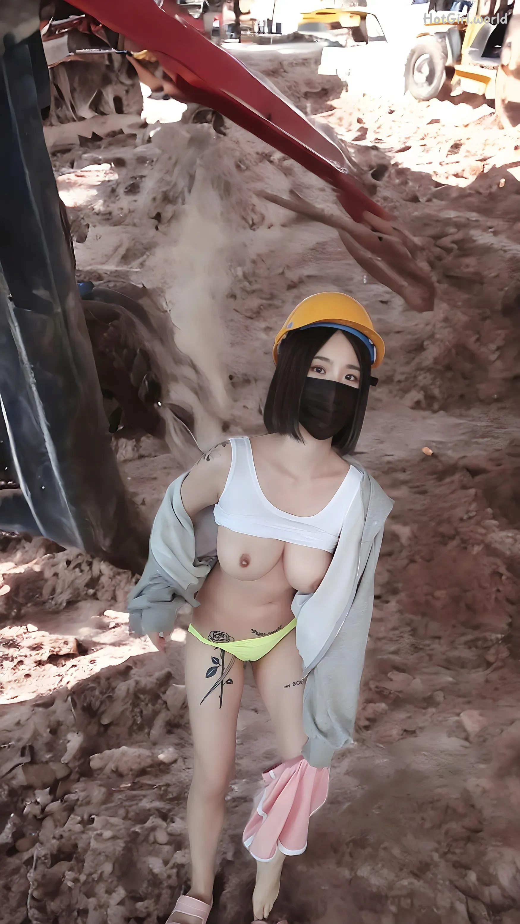 JYEONG-Construction site(56 photos + 28 uncensored photos) 第7张图