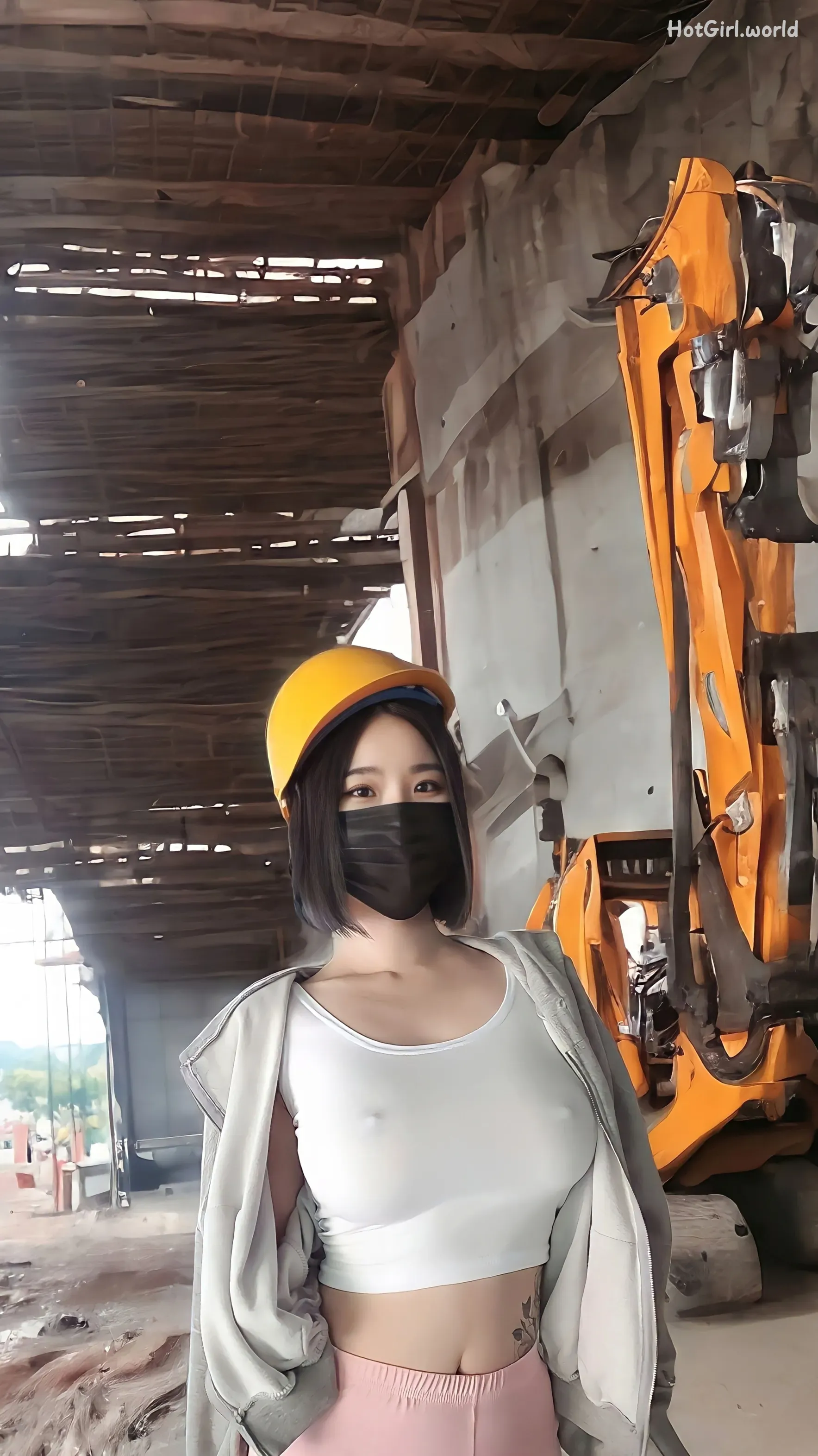 JYEONG-Construction site(56 photos + 28 uncensored photos) 第17张图