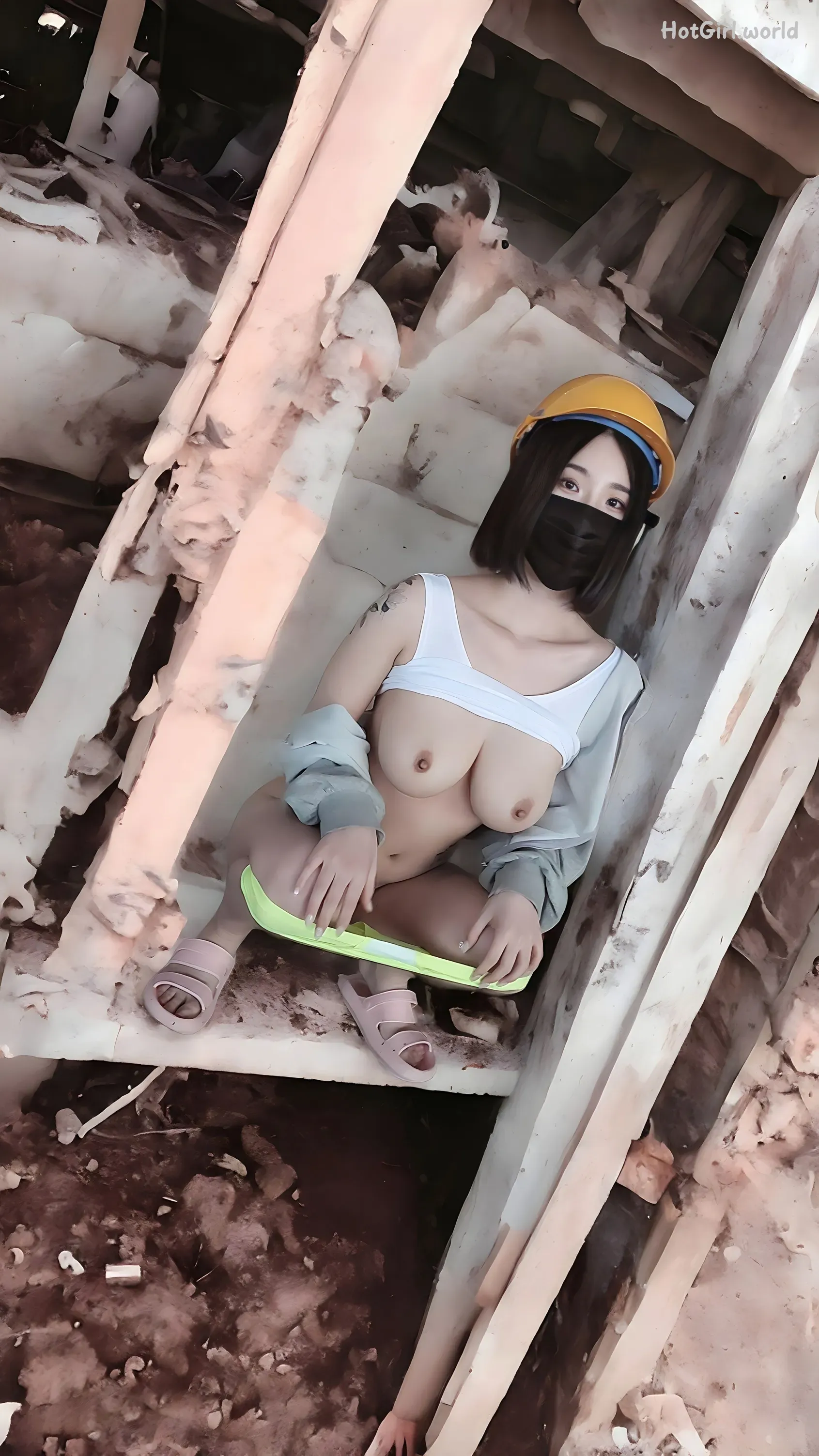 JYEONG-Construction site(56 photos + 28 uncensored photos) 第38张图