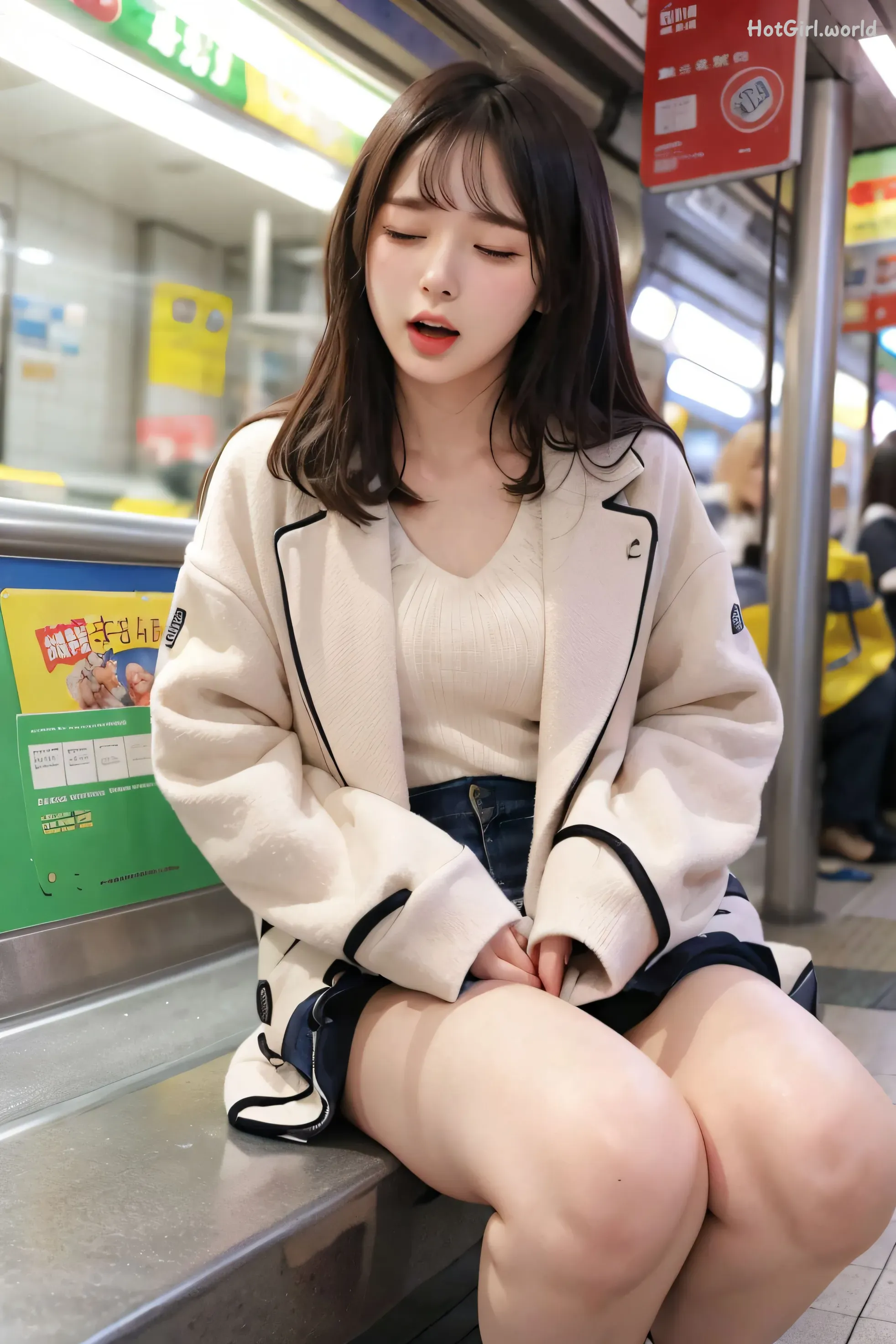 AI-Generated-清纯唯美系列-地铁里的跳蛋 第2张图