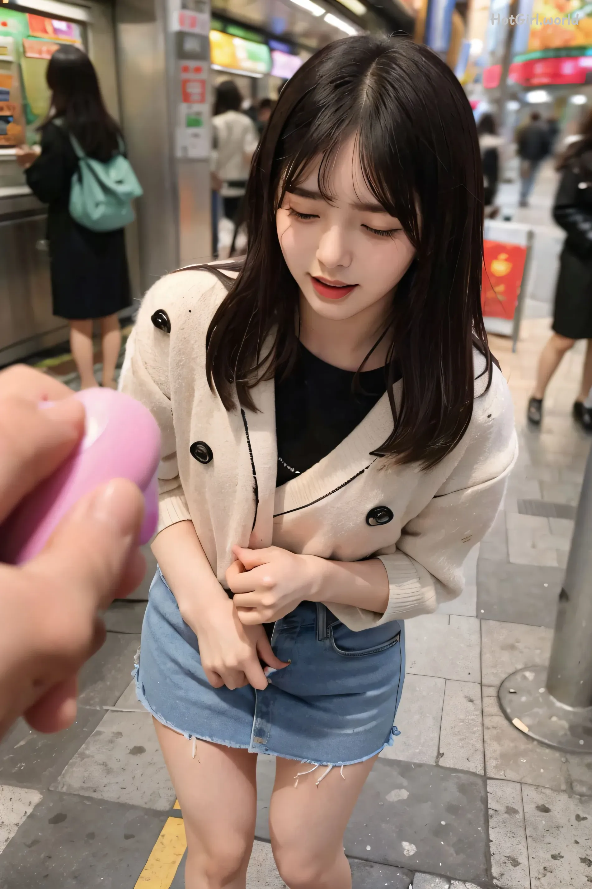 AI-Generated-清纯唯美系列-地铁里的跳蛋 第6张图