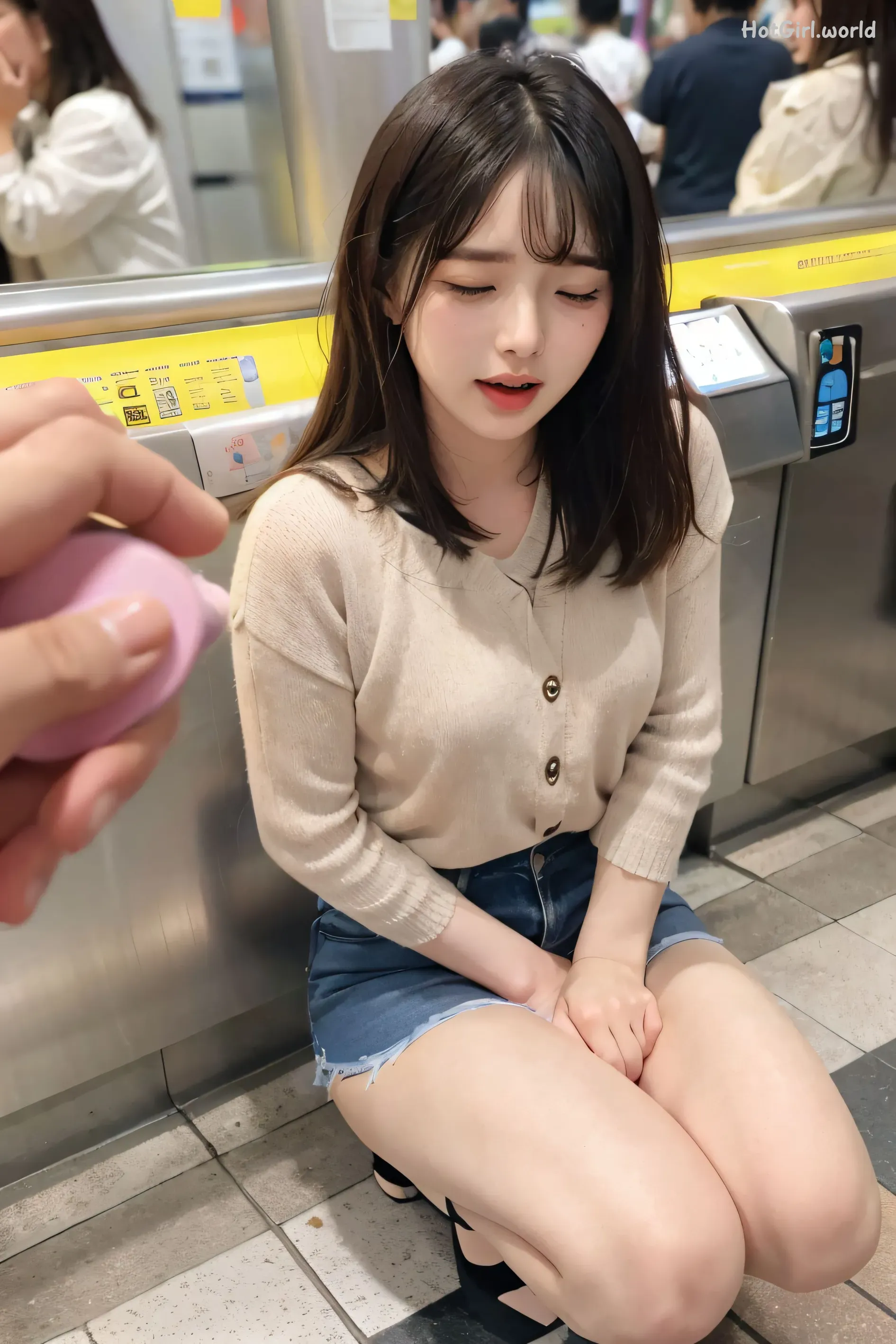 AI-Generated-清纯唯美系列-地铁里的跳蛋 第10张图