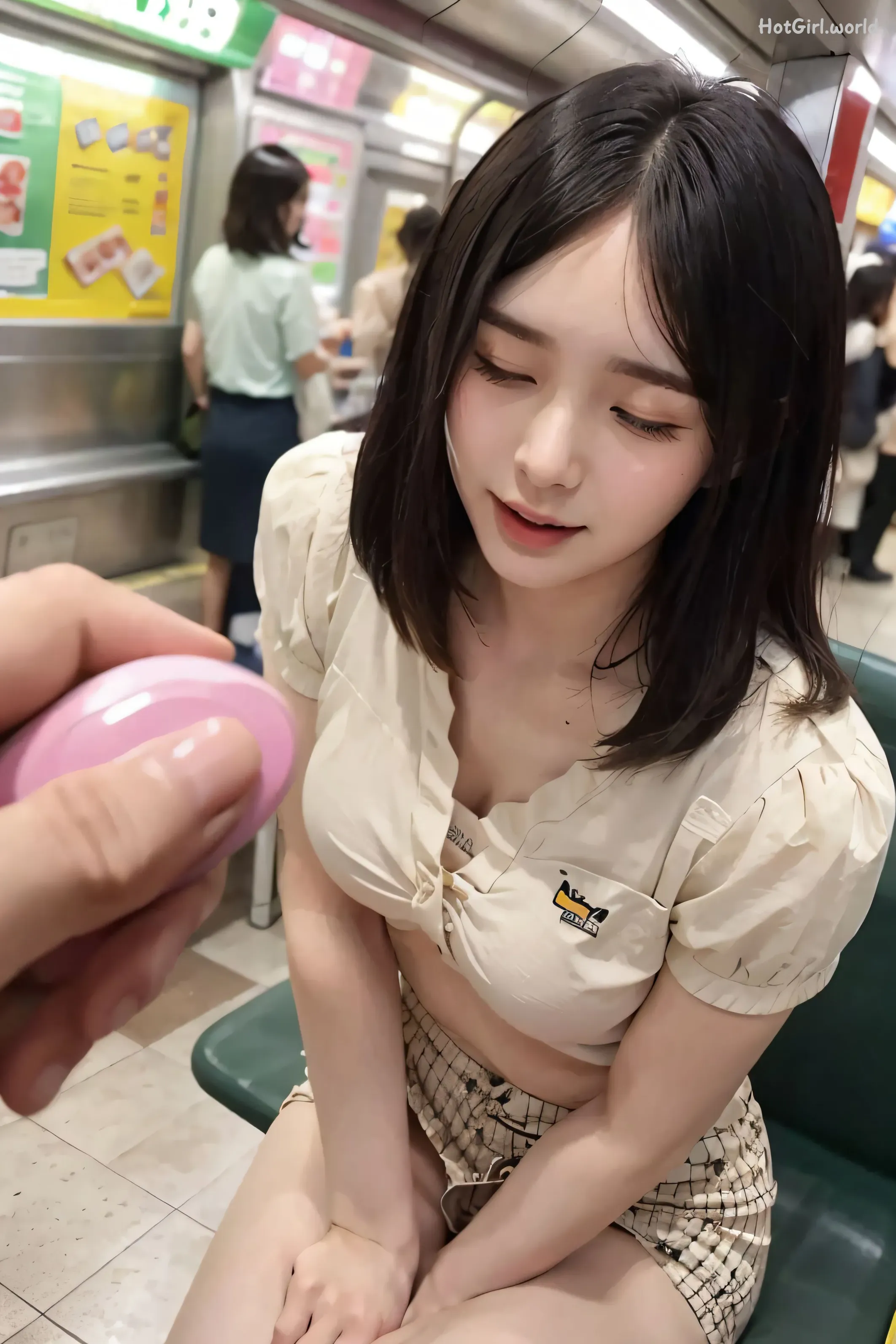 AI-Generated-清纯唯美系列-地铁里的跳蛋 第11张图