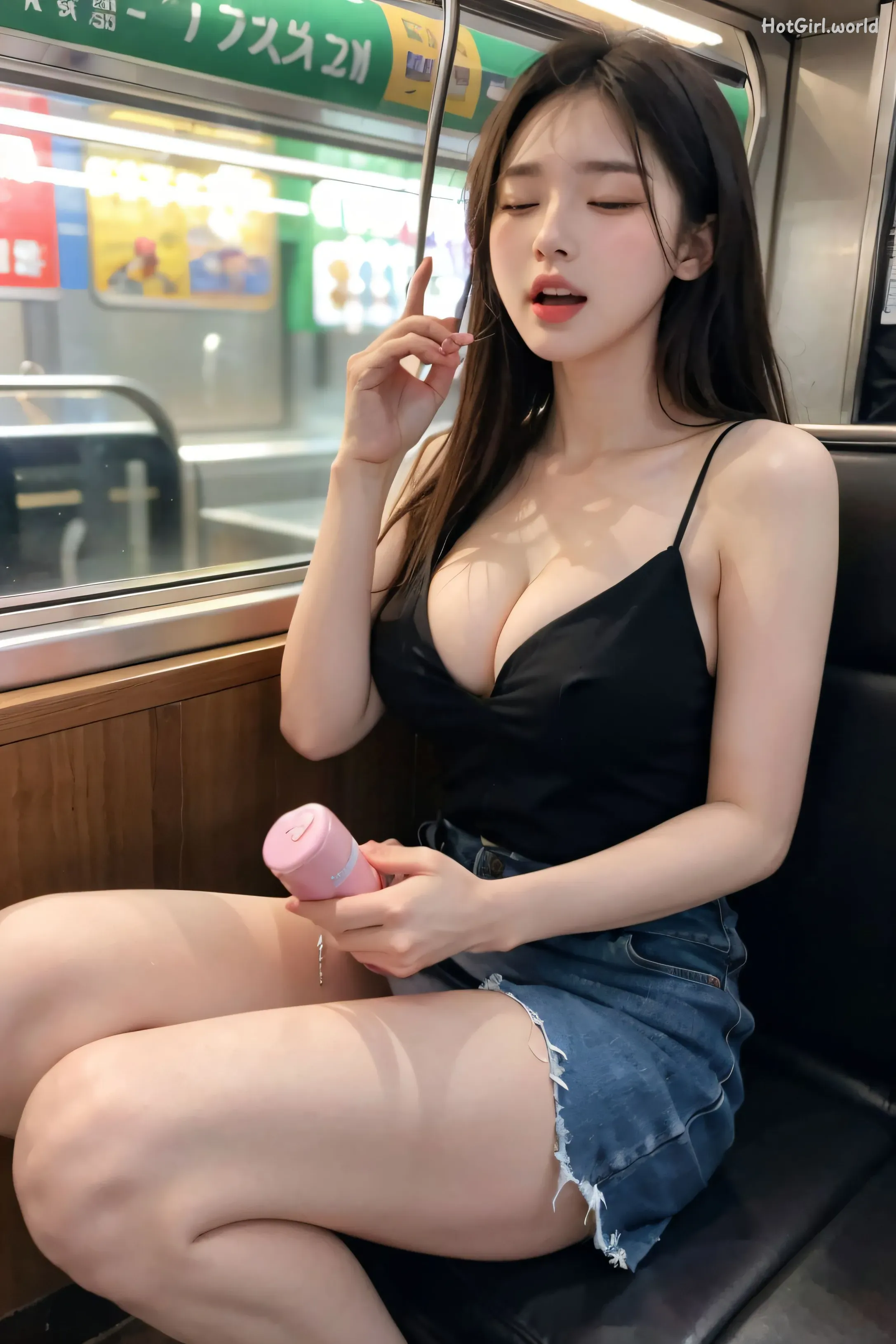 AI-Generated-清纯唯美系列-地铁里的跳蛋 第69张图