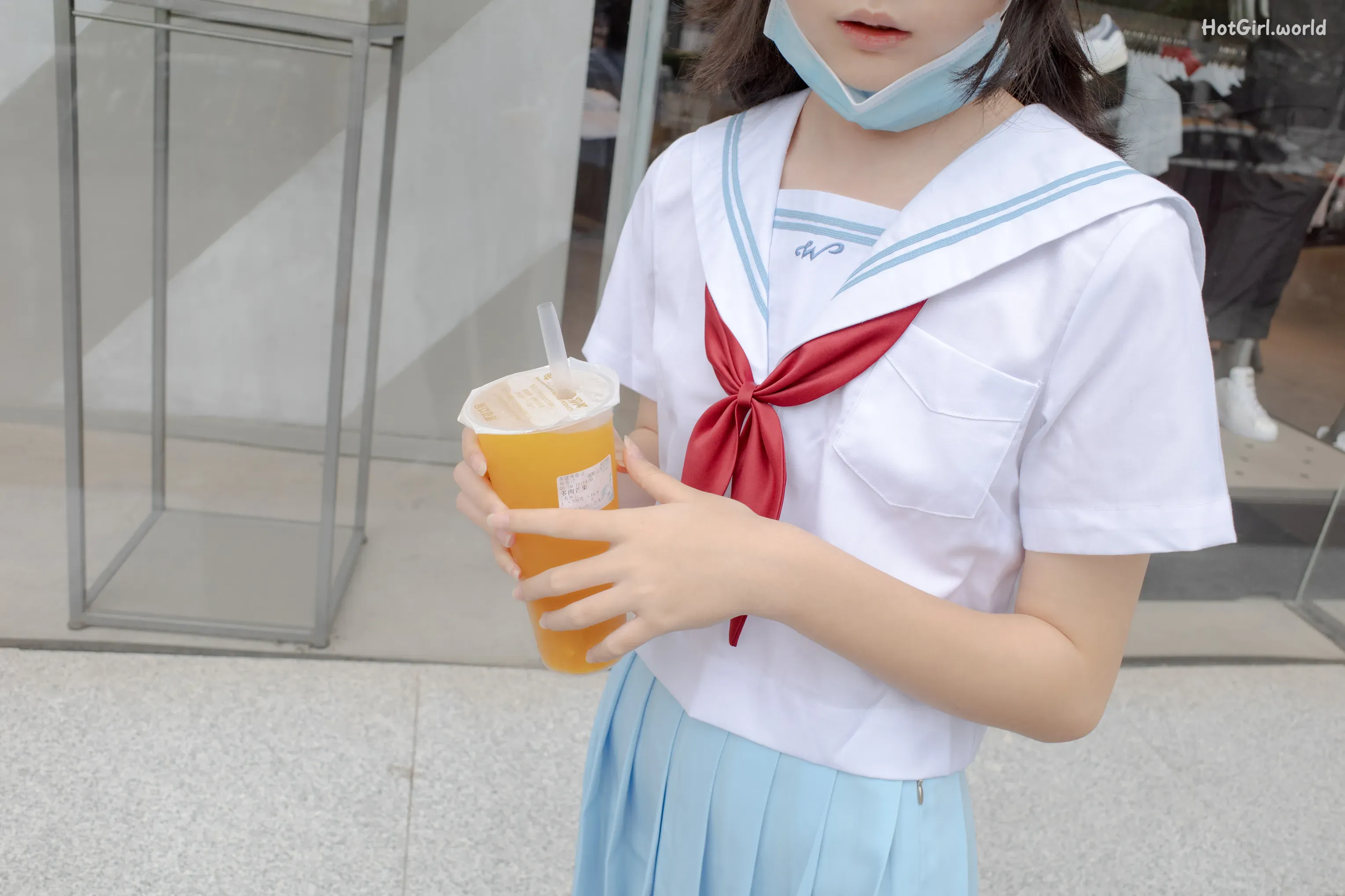 森萝财团写真-小满-内定版-JK明日香校园(20 photos + 107 uncensored photos) 第1张图