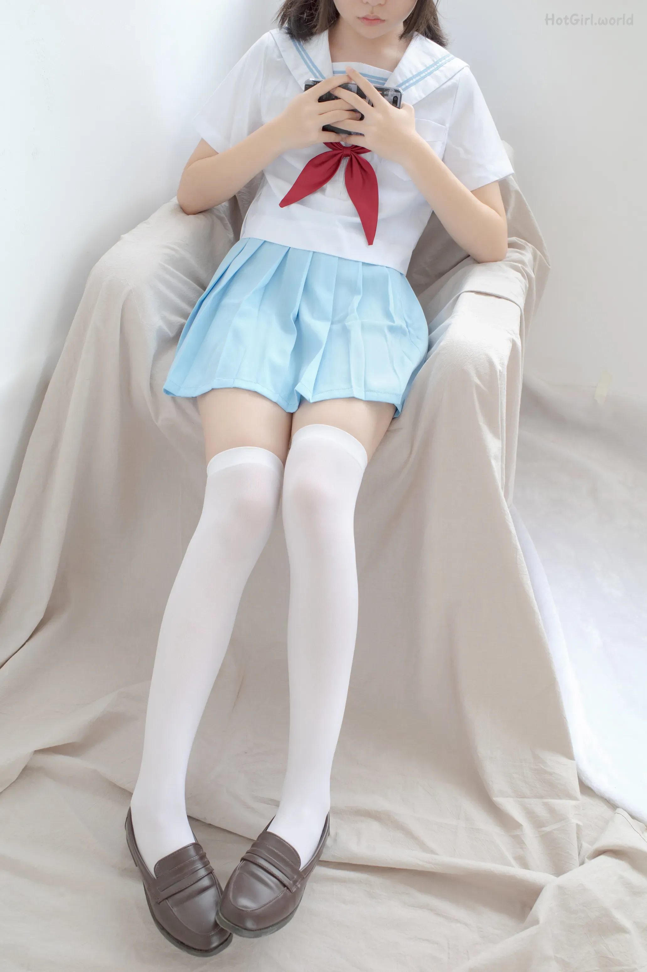 森萝财团写真-小满-内定版-JK明日香校园(20 photos + 107 uncensored photos) 第21张图