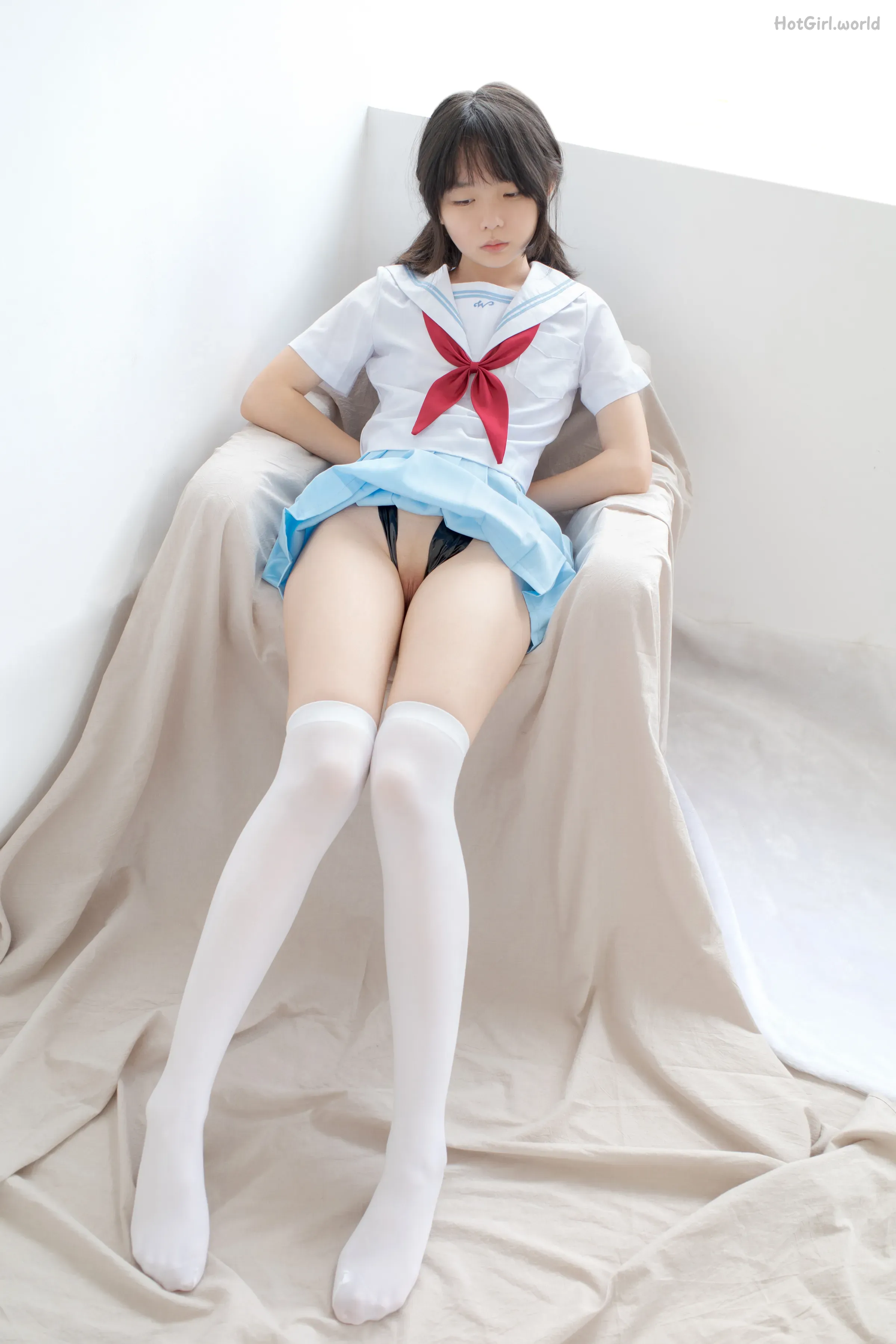 森萝财团写真-小满-内定版-JK明日香校园(20 photos + 107 uncensored photos) 第45张图
