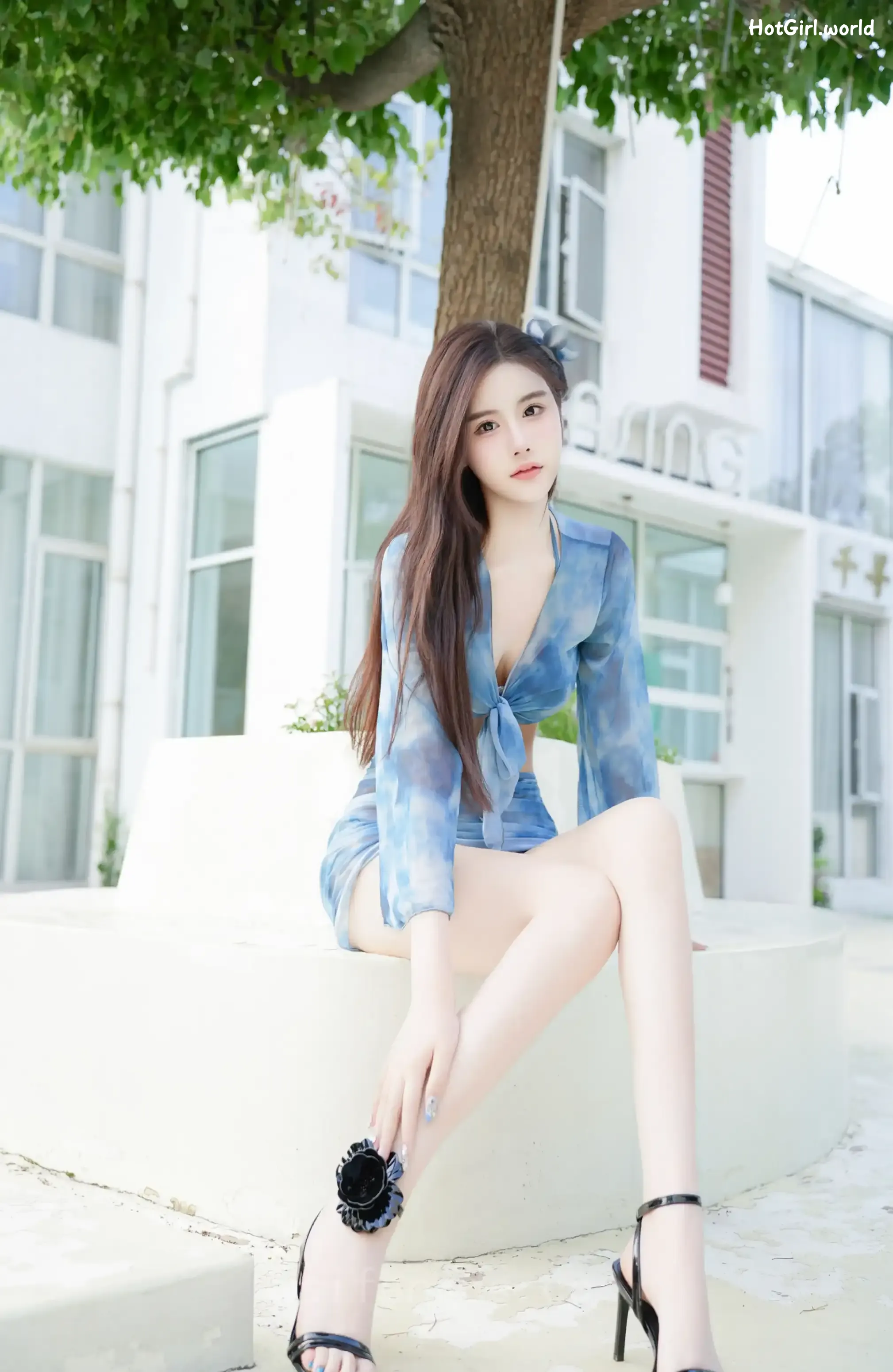 XR Uncensored-晚苏-susu-R18-秀人网模特-泳池蓝色 第12张图