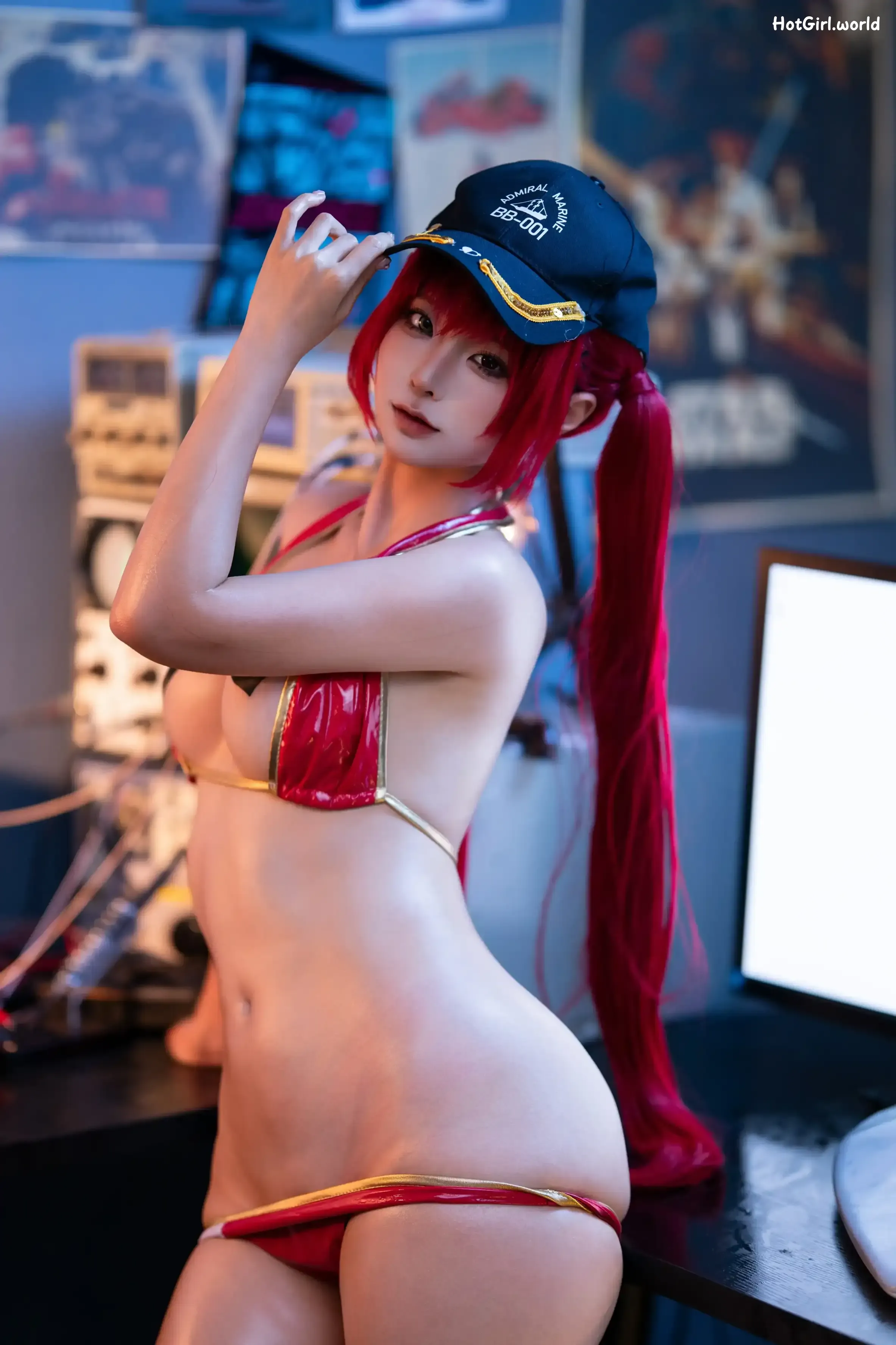 Coser-蠢沫沫-chunmomo-Hololive-宝钟玛琳-船长 第100张图