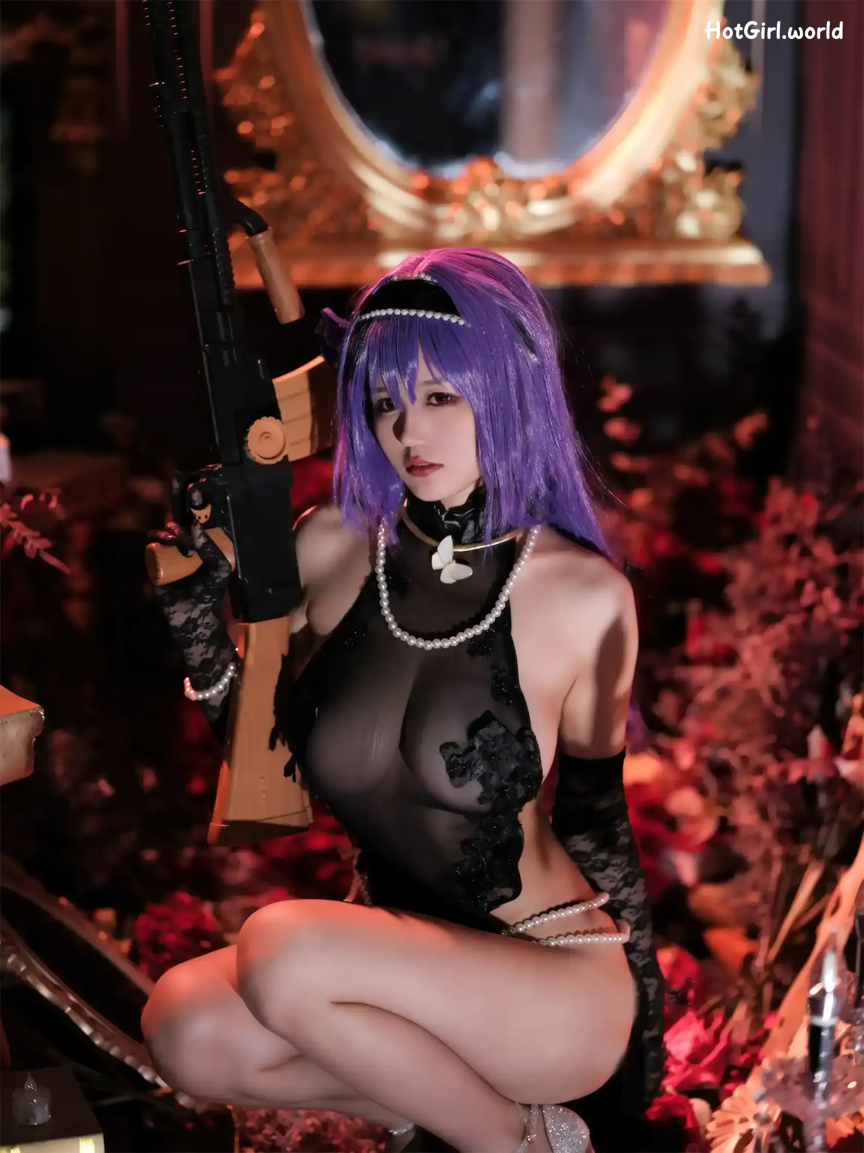 Coser-小仓千代w-少女前线-ZB26-暗蔷摇曳 第1张图