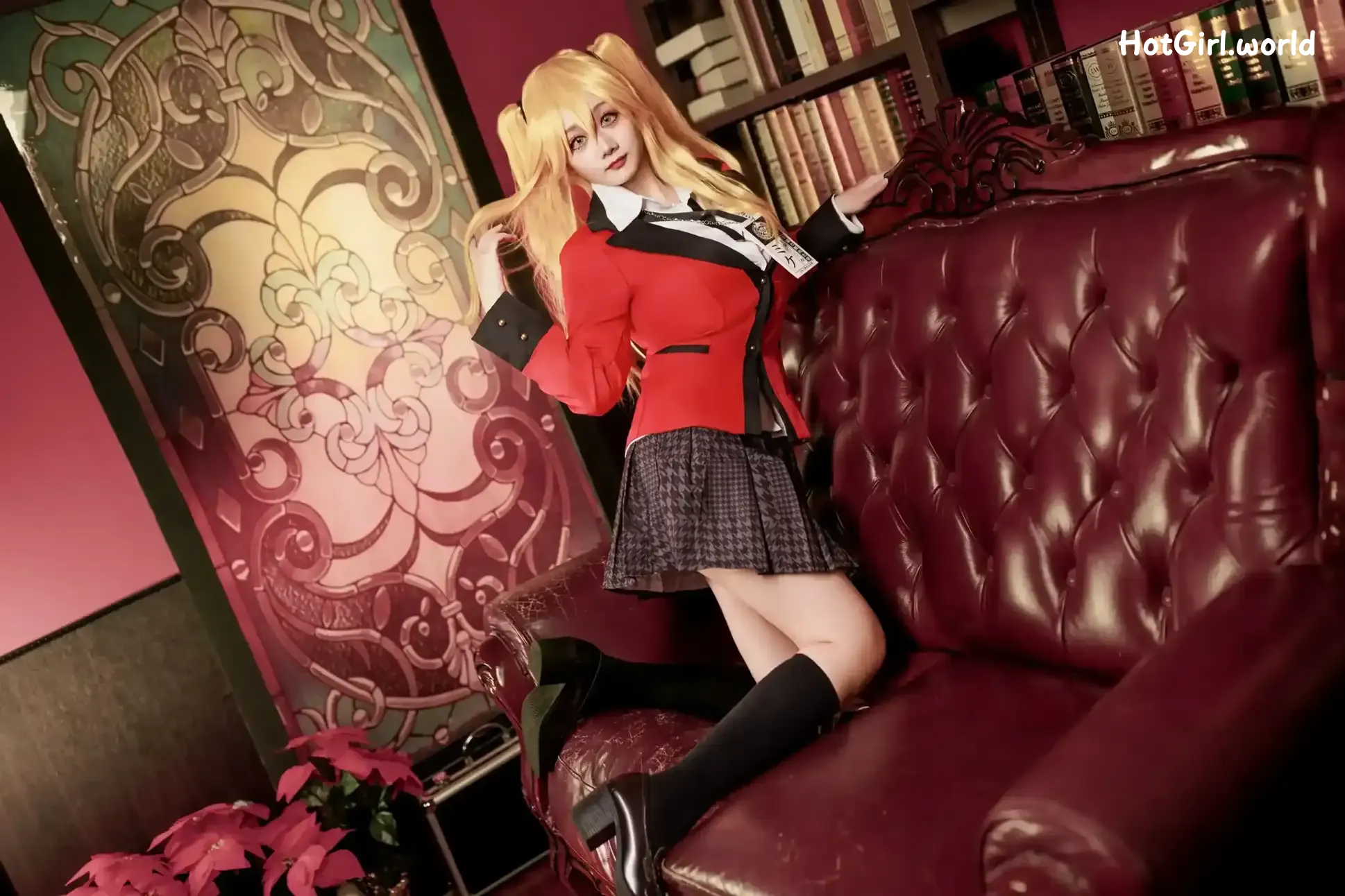 Coser-阿雪雪-狂赌之渊-早乙女芽亚里-制服 第3张图