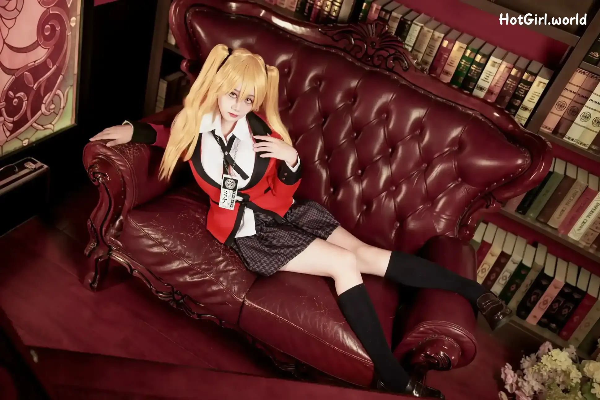 Coser-阿雪雪-狂赌之渊-早乙女芽亚里-制服 第5张图
