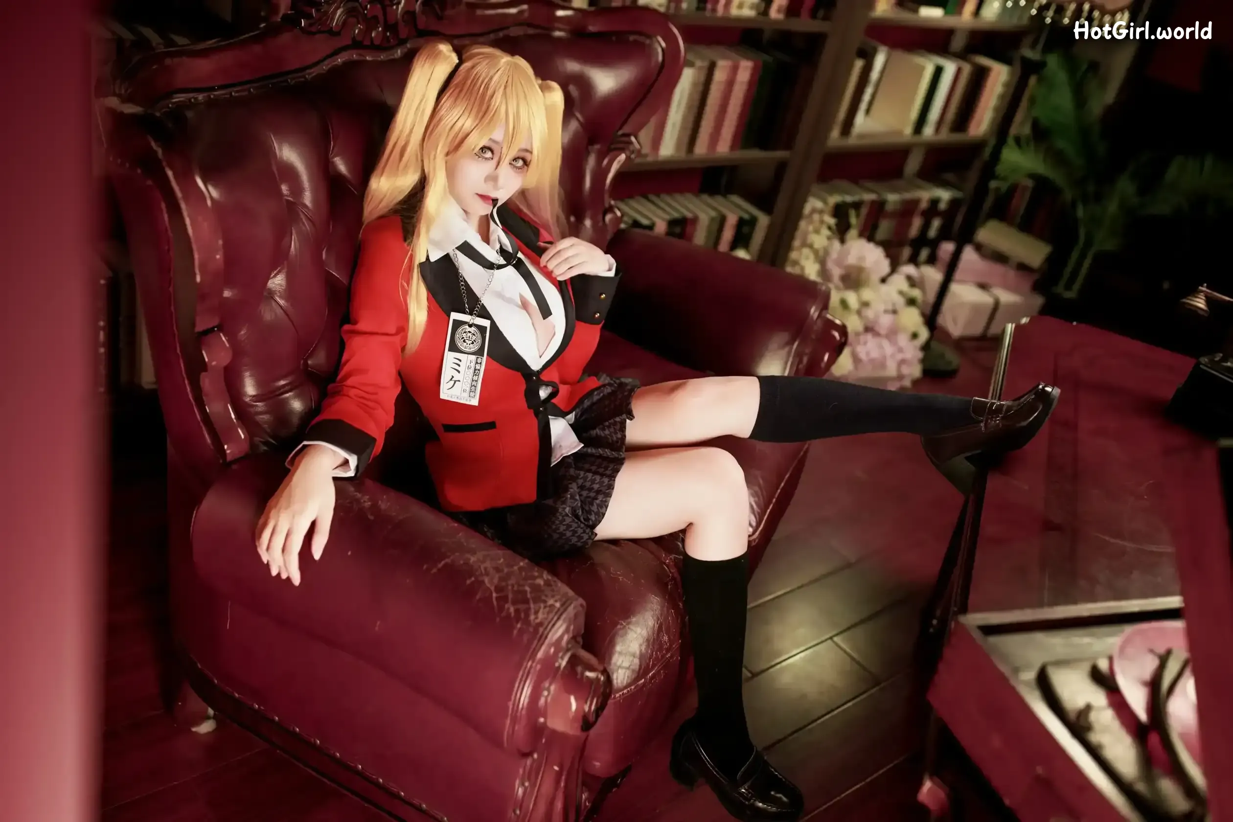 Coser-阿雪雪-狂赌之渊-早乙女芽亚里-制服 第8张图