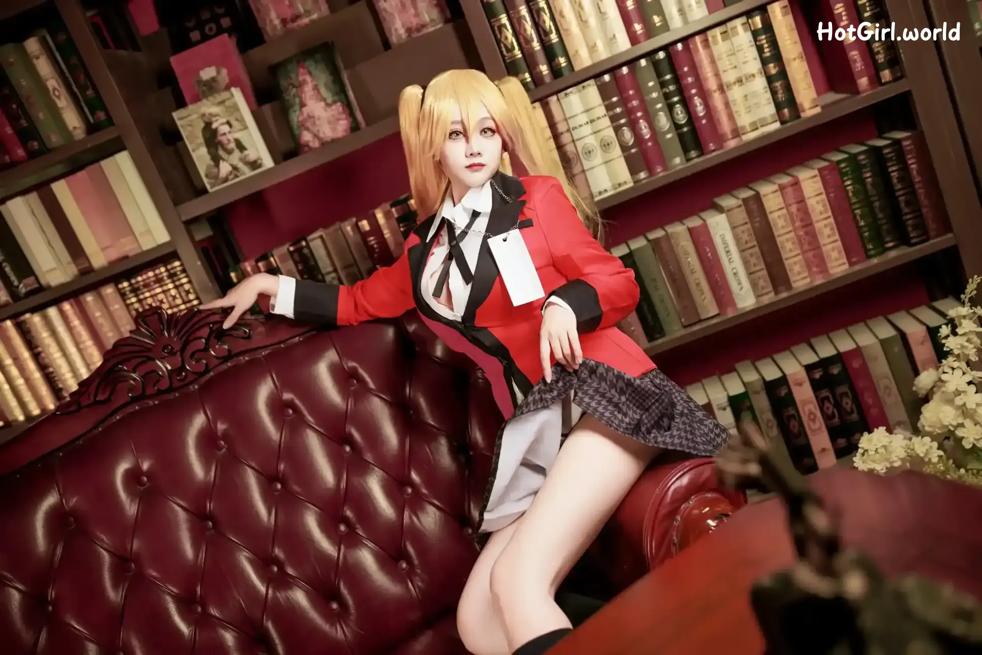 Coser-阿雪雪-狂赌之渊-早乙女芽亚里-制服 第10张图