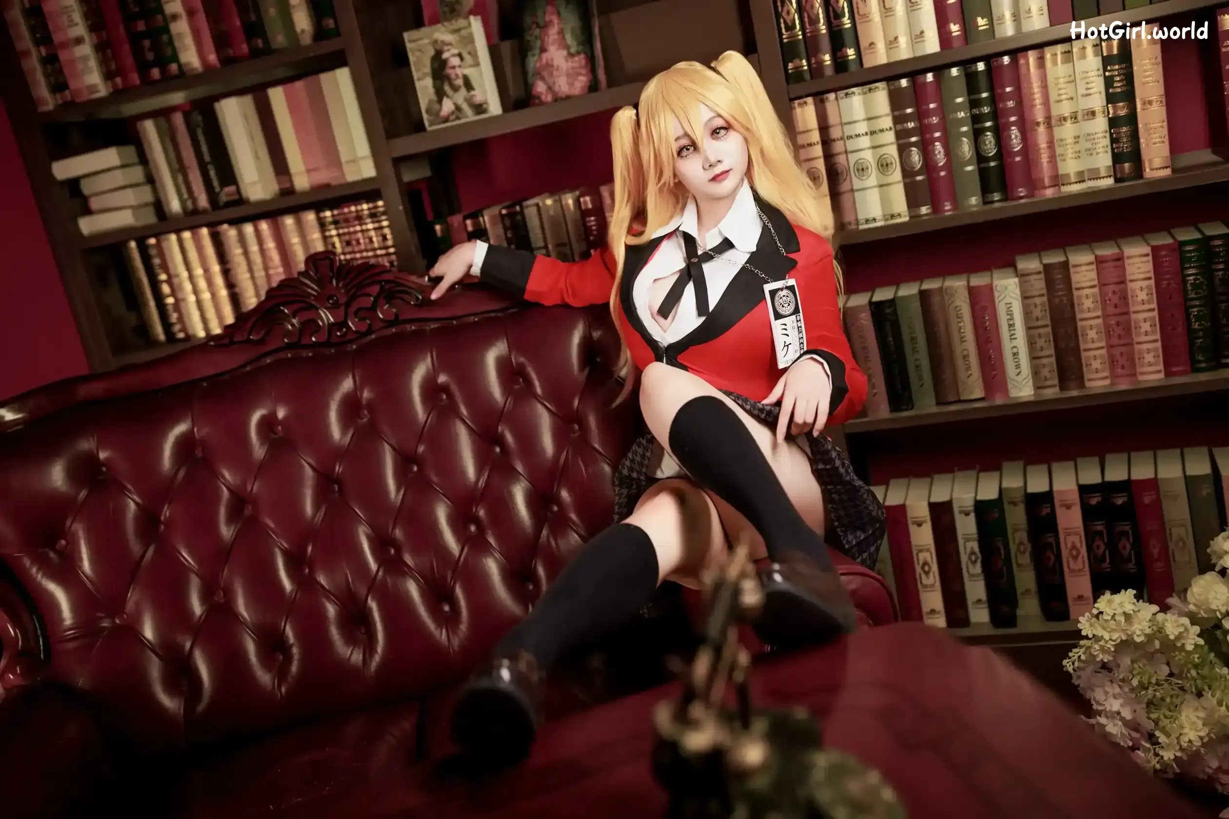 Coser-阿雪雪-狂赌之渊-早乙女芽亚里-制服 第12张图