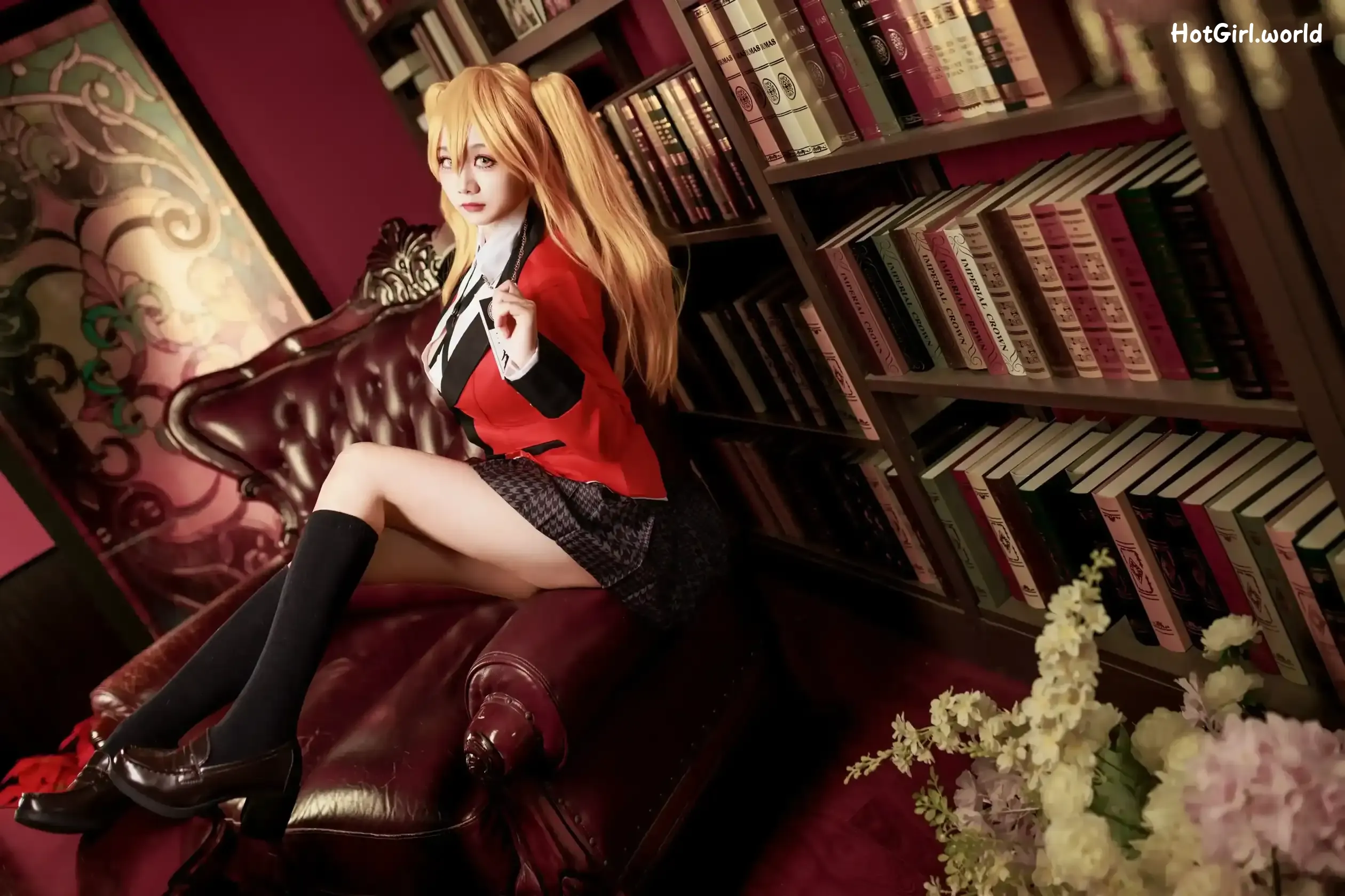 Coser-阿雪雪-狂赌之渊-早乙女芽亚里-制服 第13张图