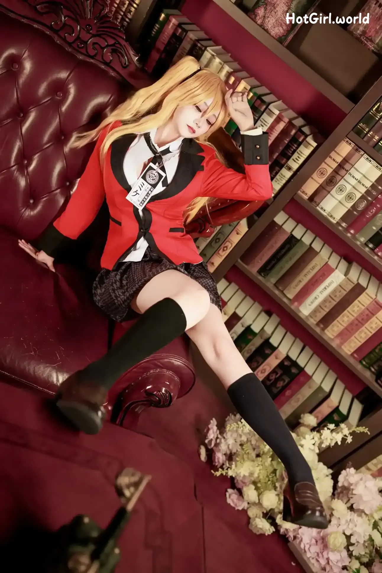 Coser-阿雪雪-狂赌之渊-早乙女芽亚里-制服 第15张图