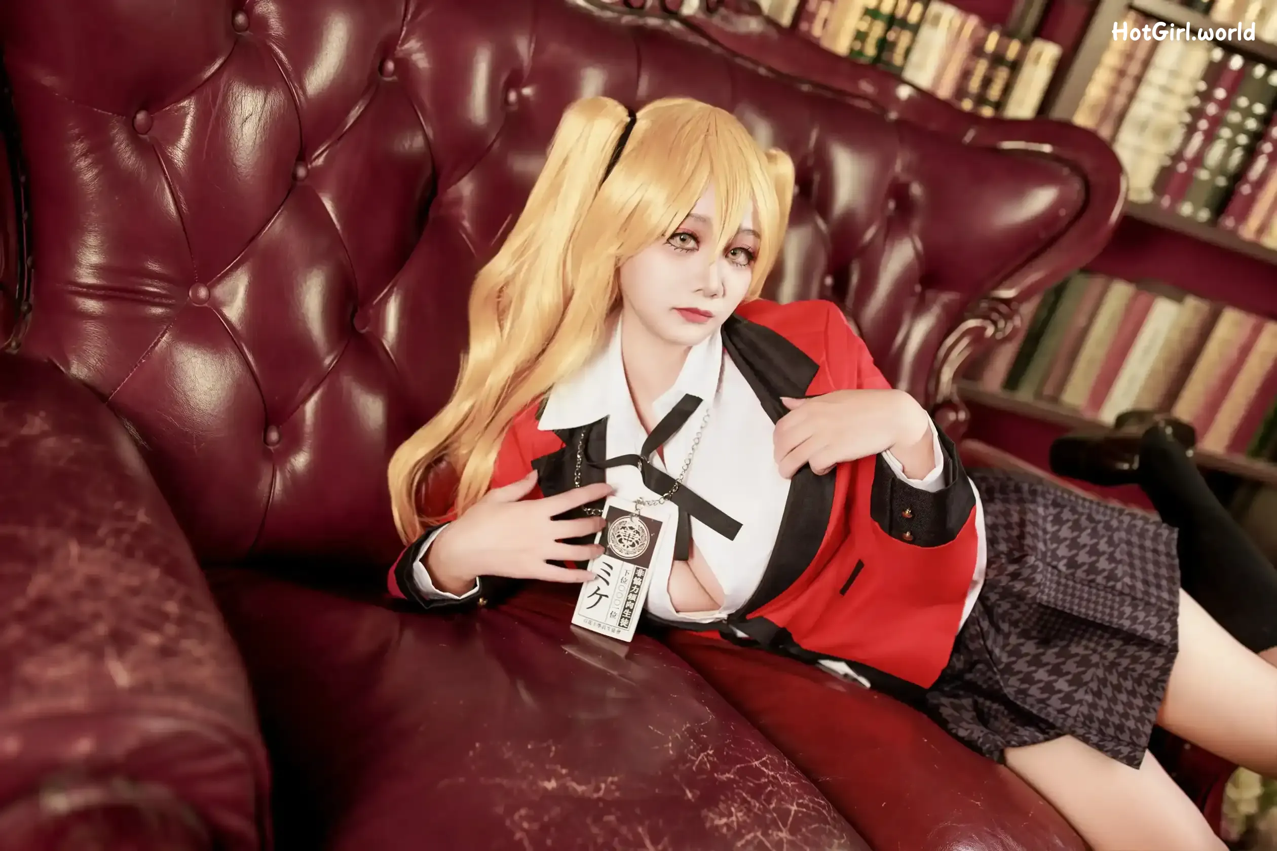 Coser-阿雪雪-狂赌之渊-早乙女芽亚里-制服 第16张图