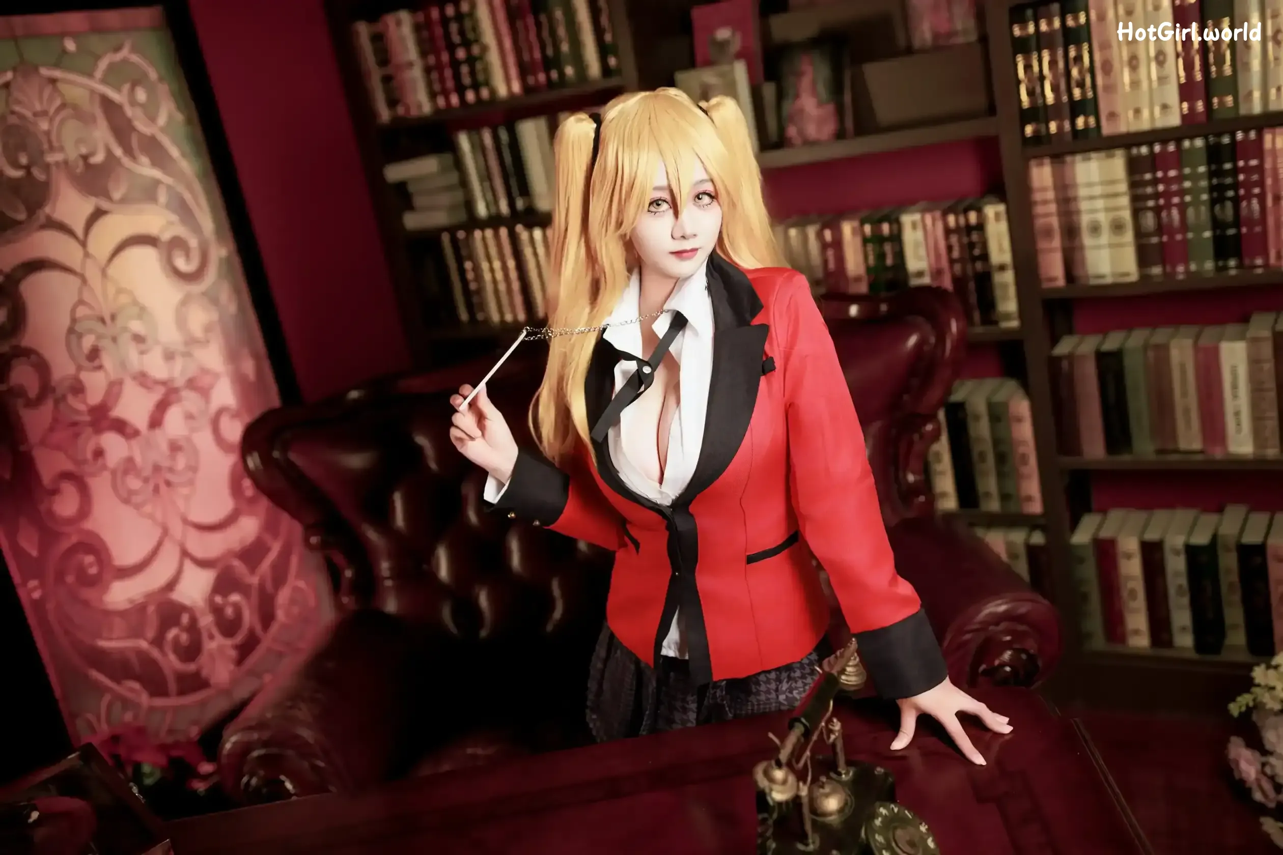 Coser-阿雪雪-狂赌之渊-早乙女芽亚里-制服 第17张图