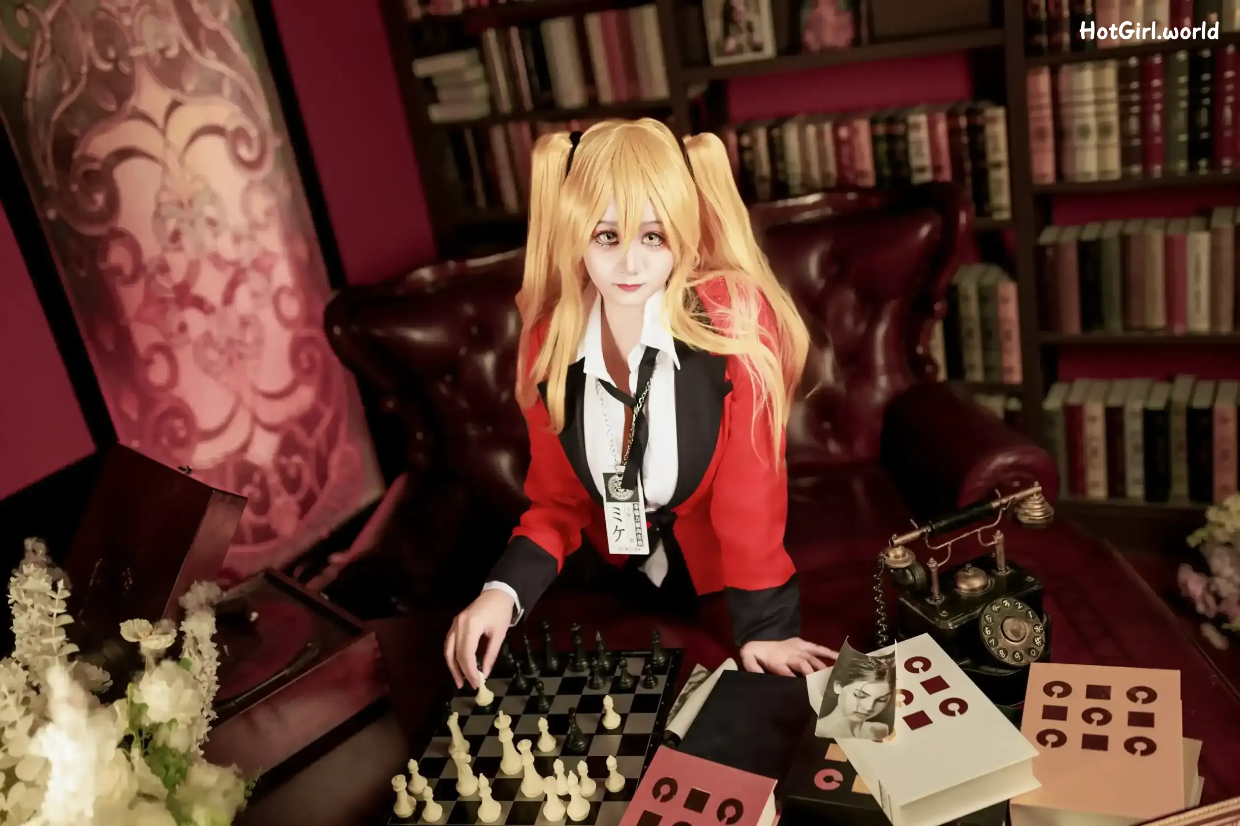 Coser-阿雪雪-狂赌之渊-早乙女芽亚里-制服 第21张图