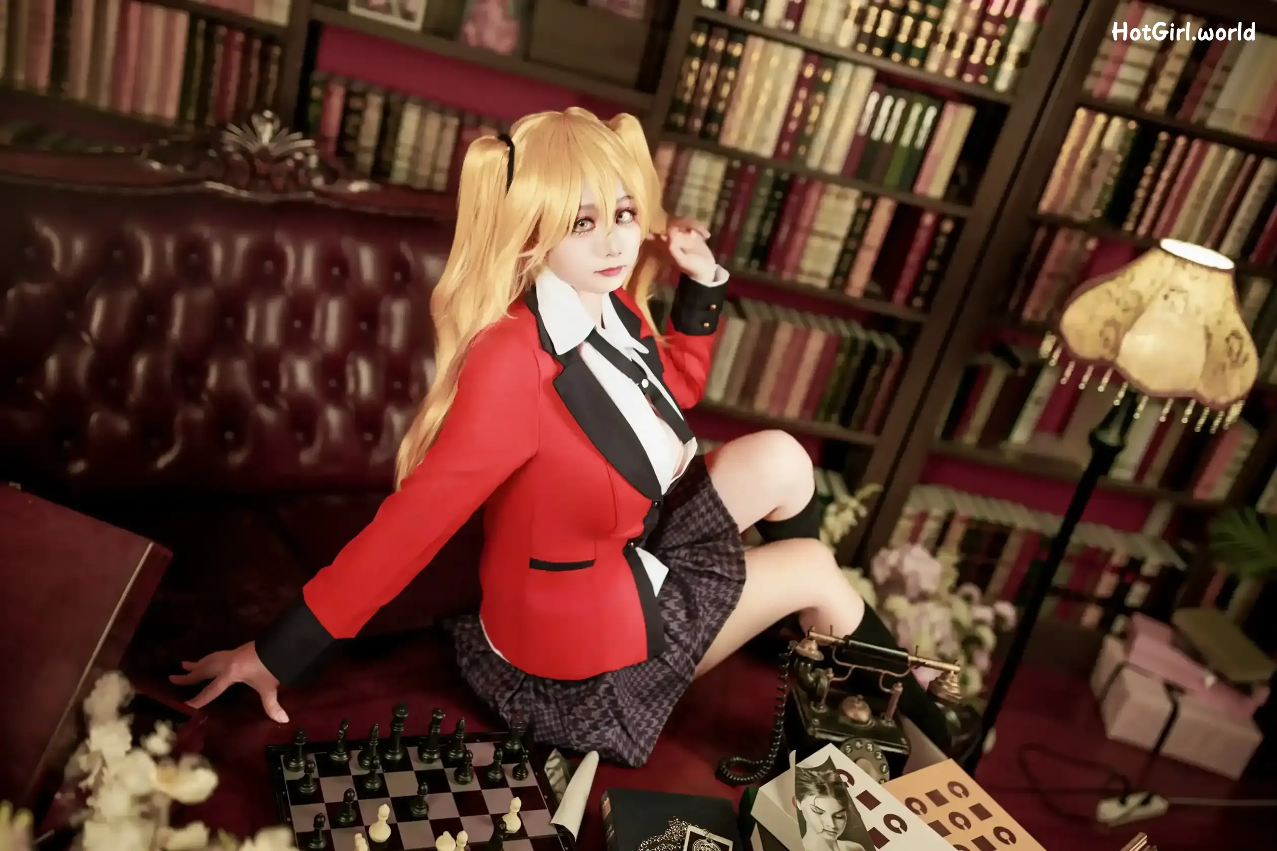 Coser-阿雪雪-狂赌之渊-早乙女芽亚里-制服 第30张图