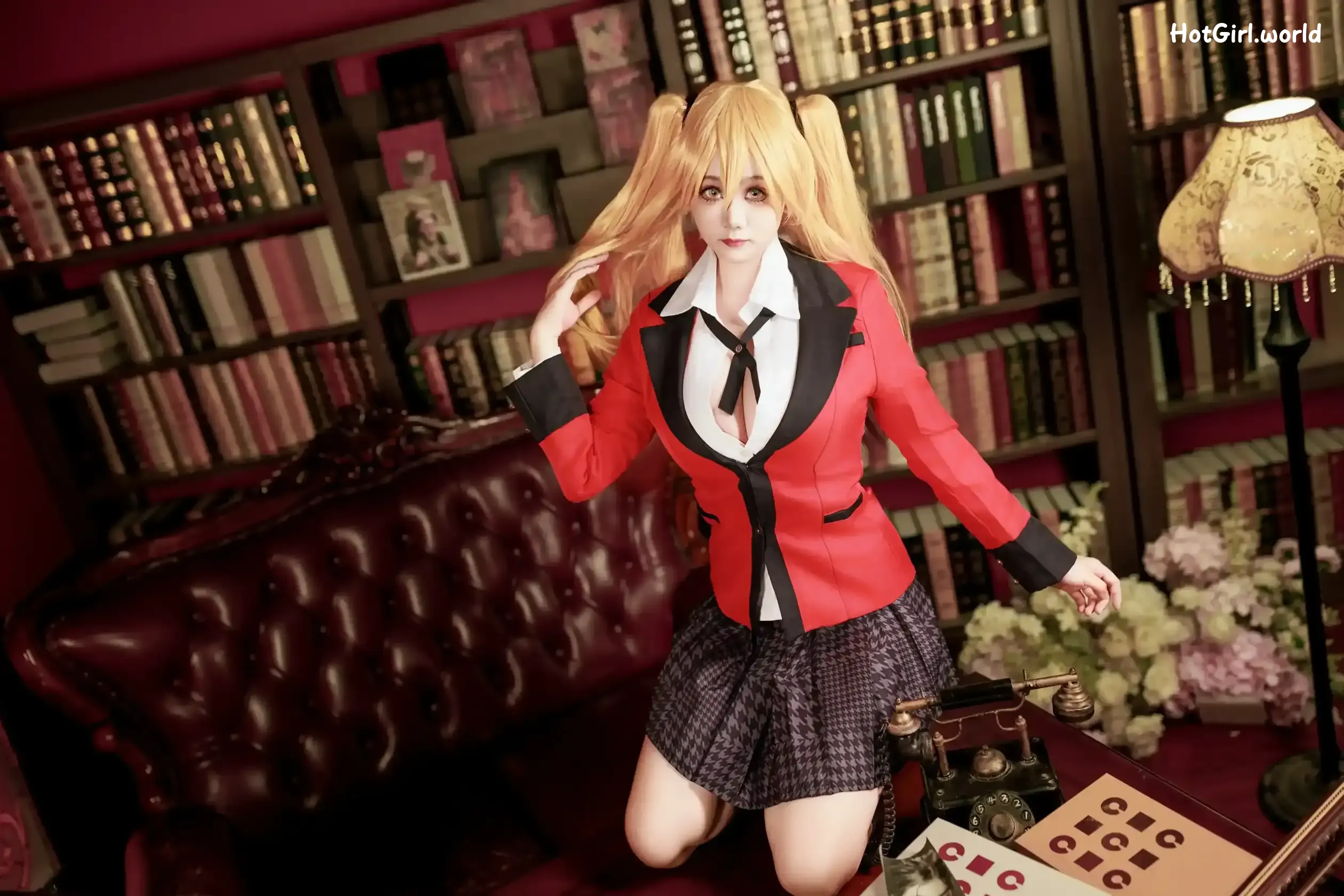 Coser-阿雪雪-狂赌之渊-早乙女芽亚里-制服 第31张图