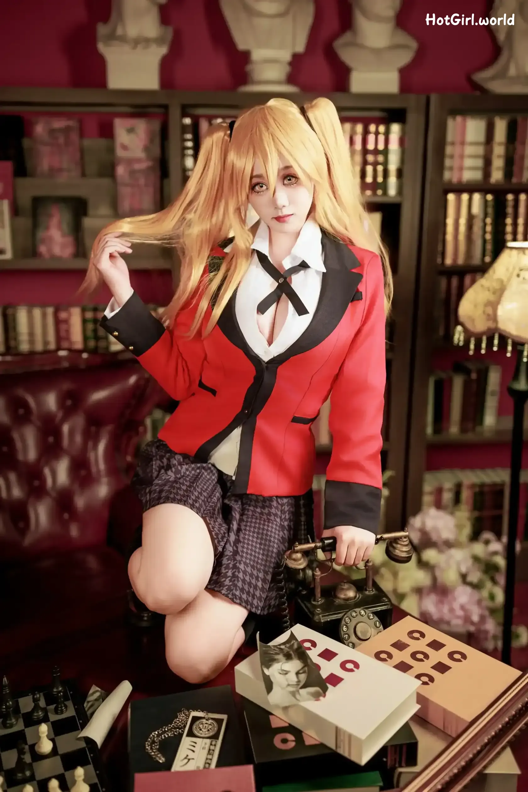 Coser-阿雪雪-狂赌之渊-早乙女芽亚里-制服 第32张图