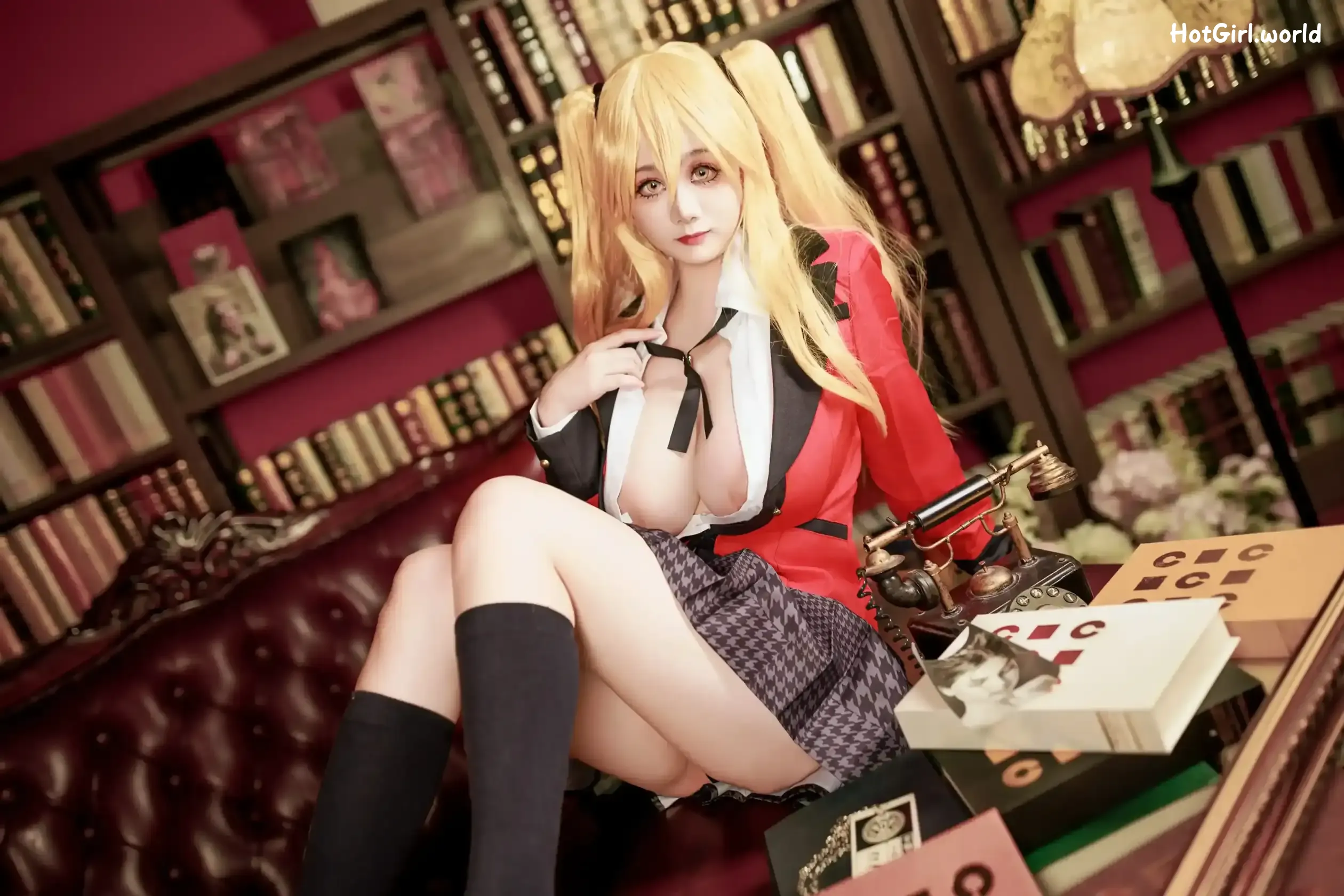 Coser-阿雪雪-狂赌之渊-早乙女芽亚里-制服 第36张图