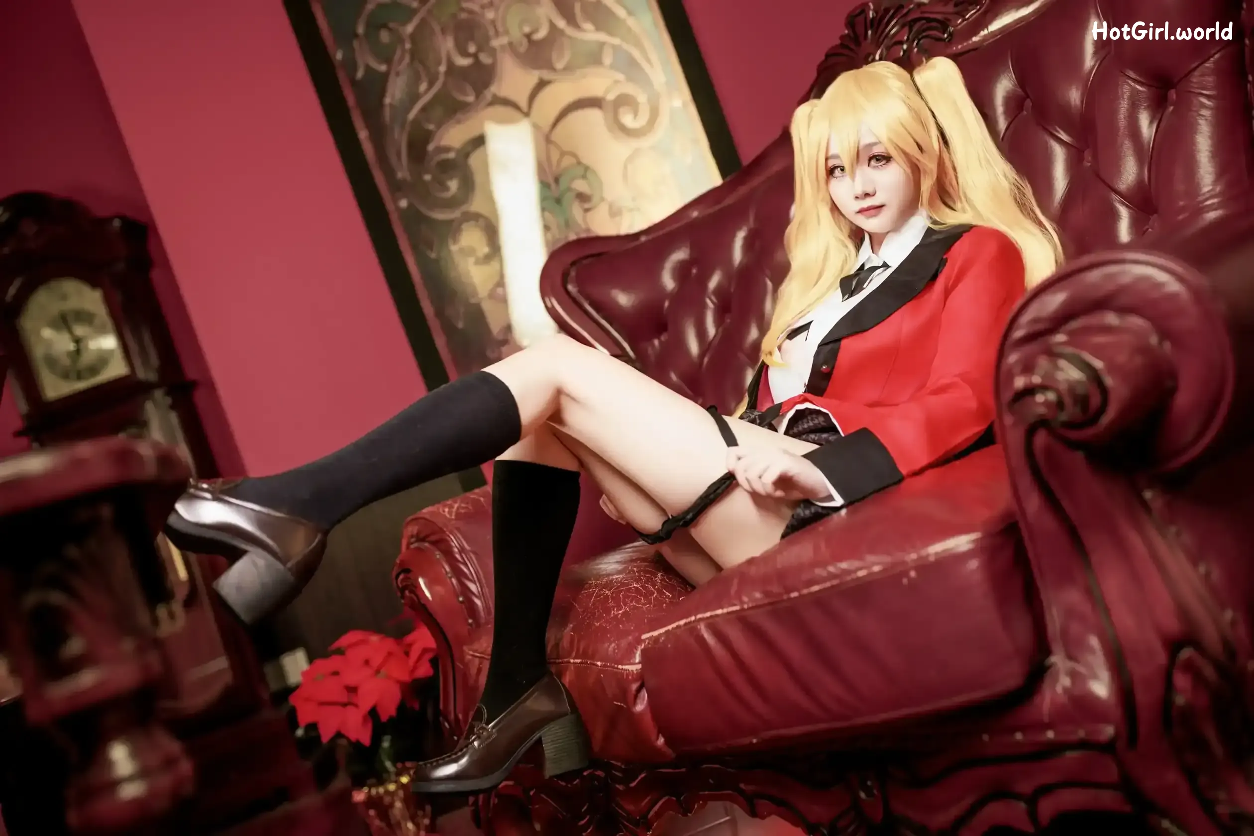 Coser-阿雪雪-狂赌之渊-早乙女芽亚里-制服 第39张图