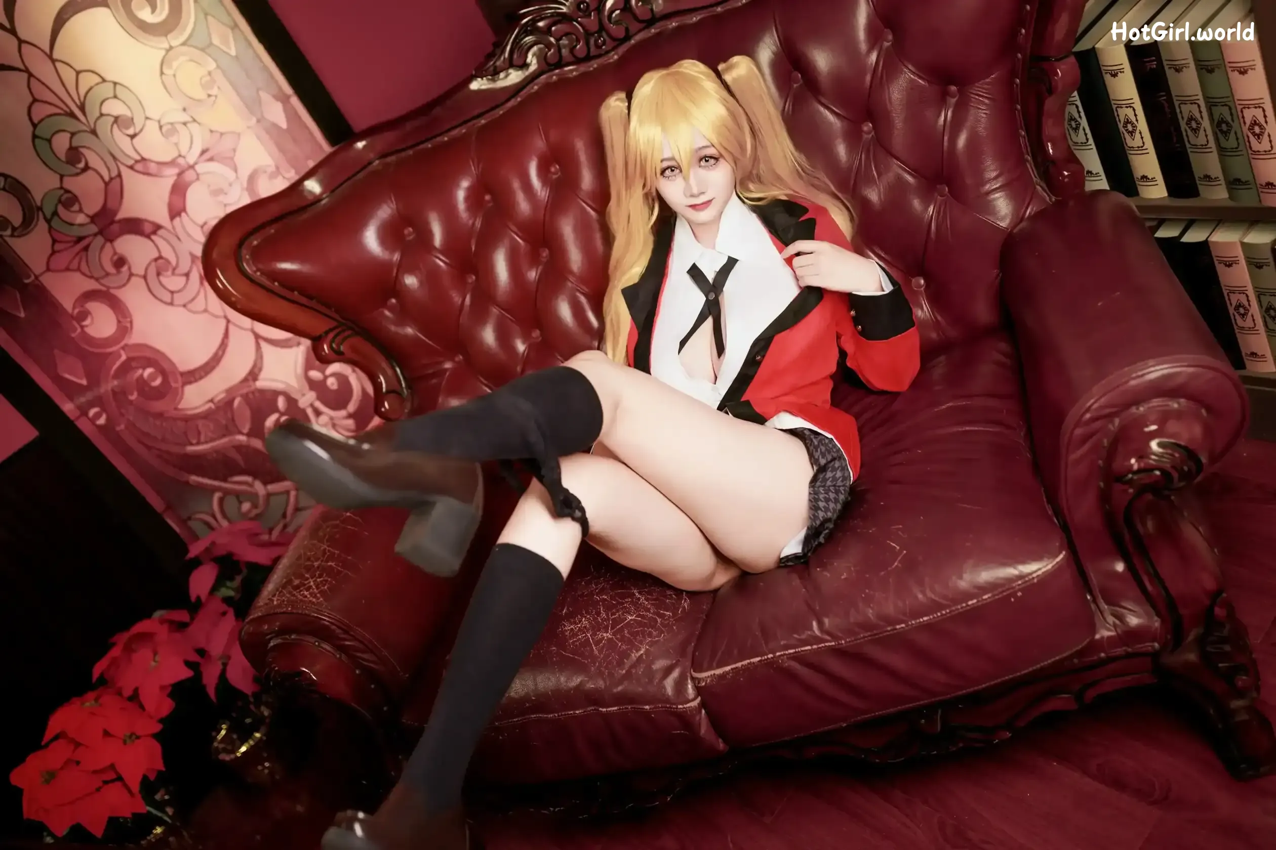 Coser-阿雪雪-狂赌之渊-早乙女芽亚里-制服 第40张图